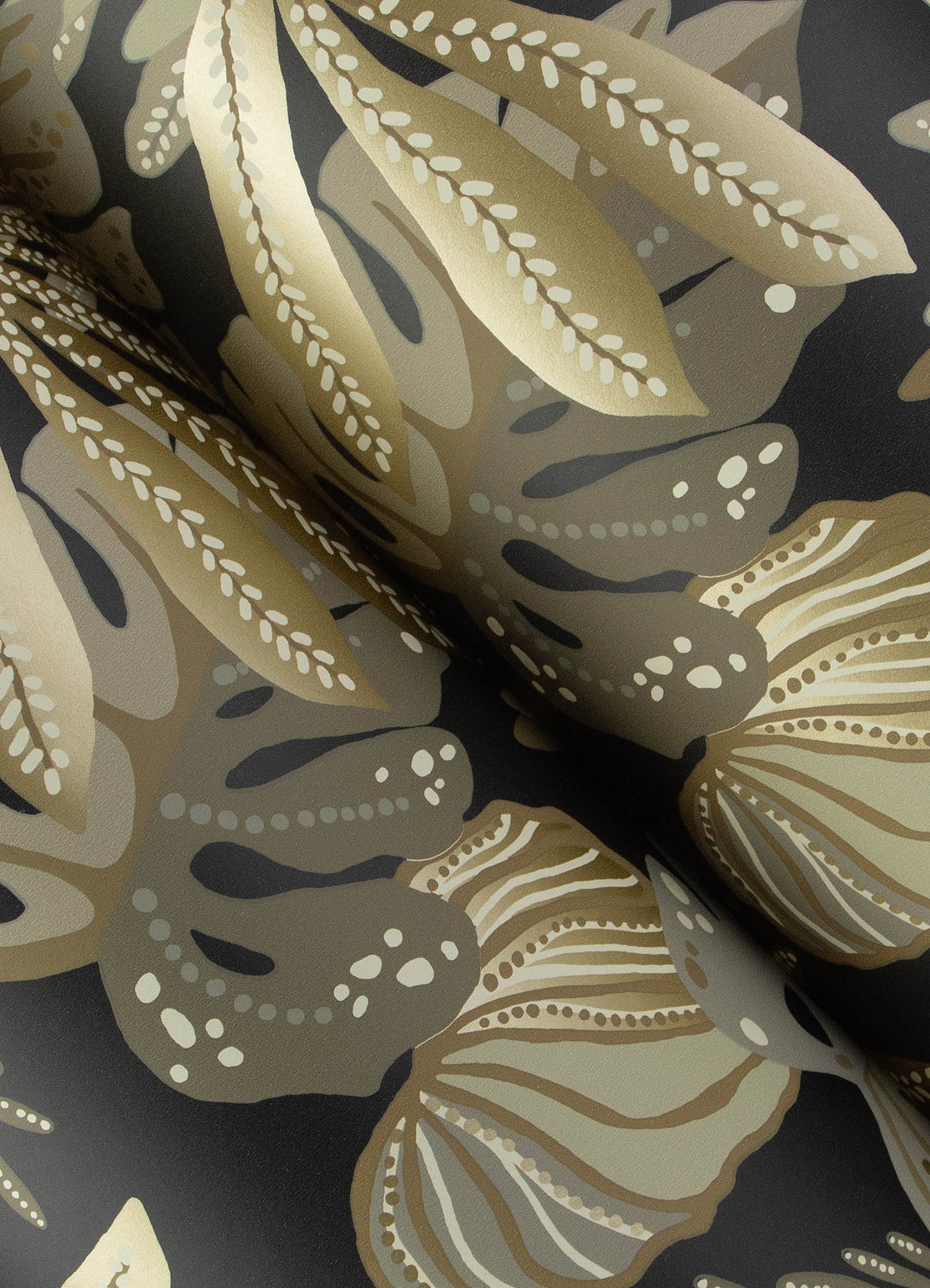 Alocasia wallpaper in neutral color - pattern number 4177-27736 - by A Street Prints in the Drew and Jonathan Home Fifth Edition collection