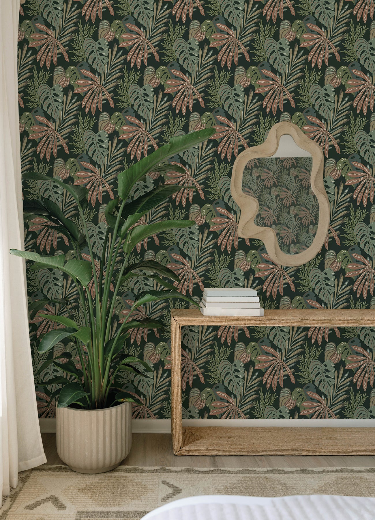 Alocasia wallpaper in multicolor color - pattern number 4177-27737 - by A Street Prints in the Drew and Jonathan Home Fifth Edition collection