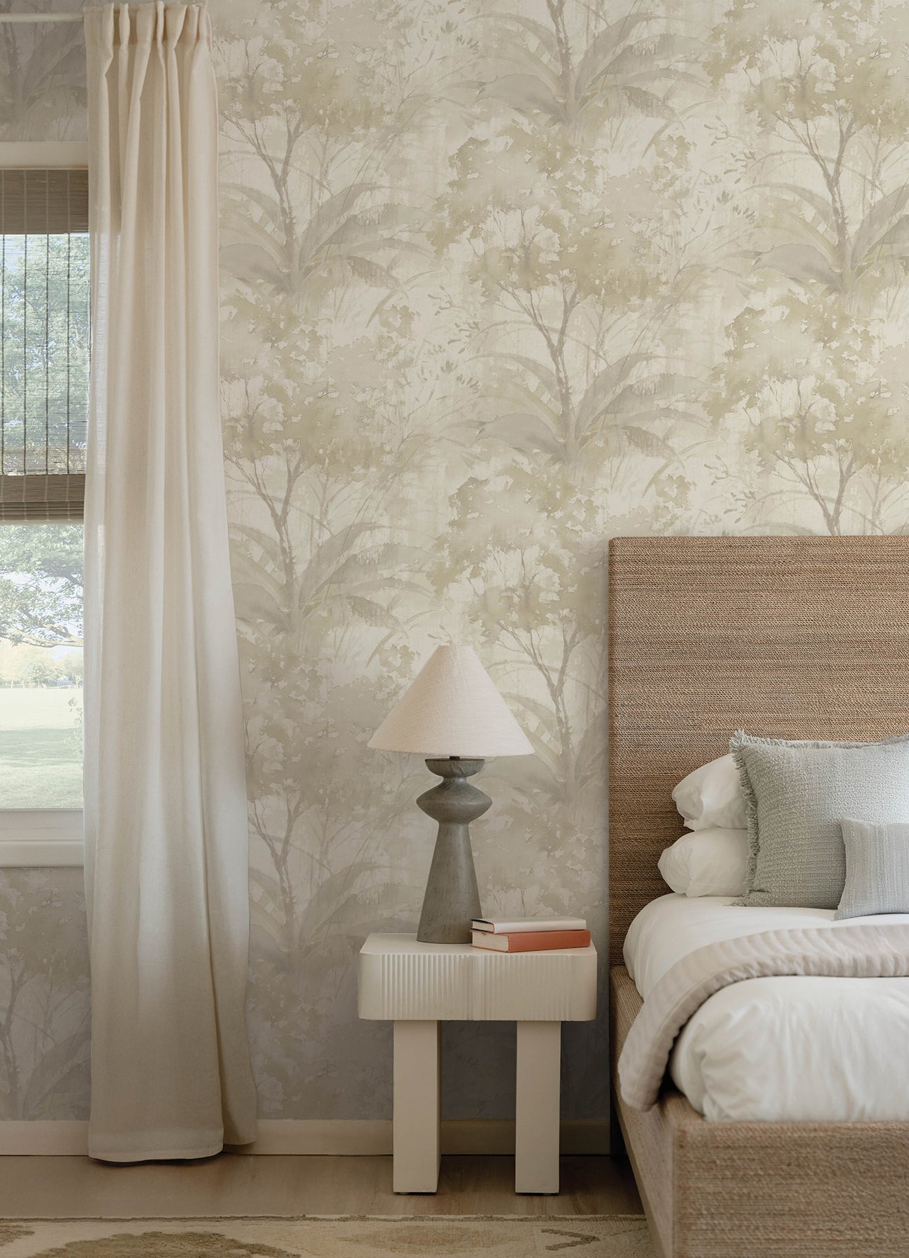 Mistwood wallpaper in beige color - pattern number 4177-27752 - by A Street Prints in the Drew and Jonathan Home Fifth Edition collection