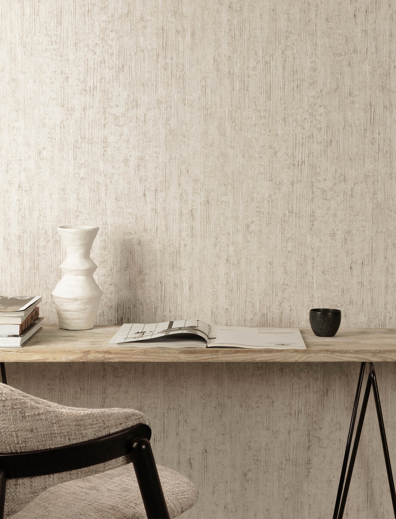 Ramona wallpaper in beige color - pattern number 4191-83003 - by Chesapeake in the Kitchen & Bath collection