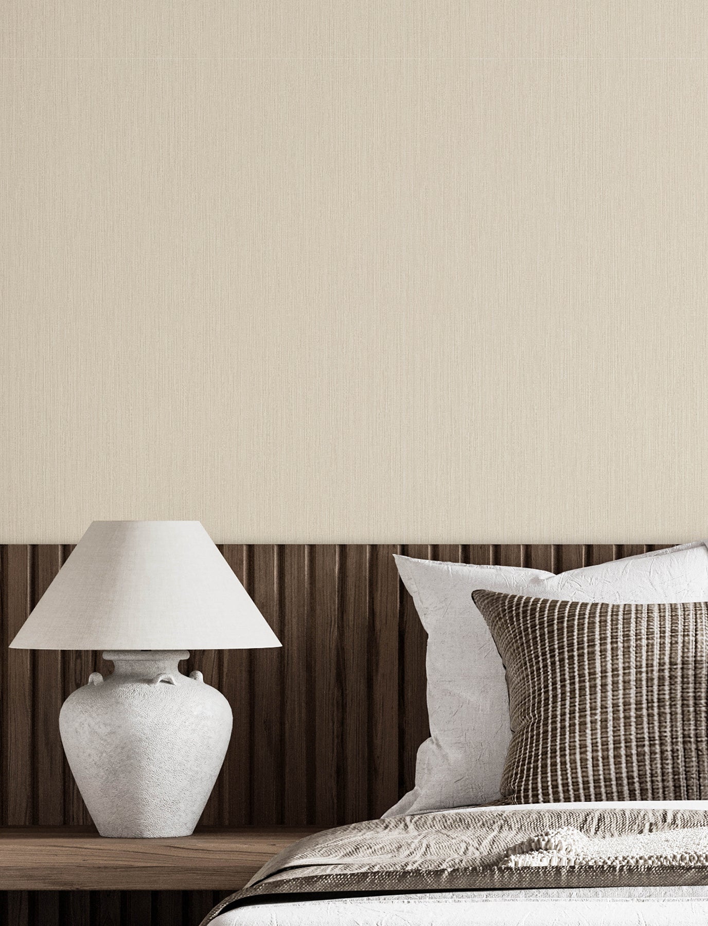 Elijah wallpaper in neutral color - pattern number 4191-83006 - by Chesapeake in the Kitchen & Bath collection