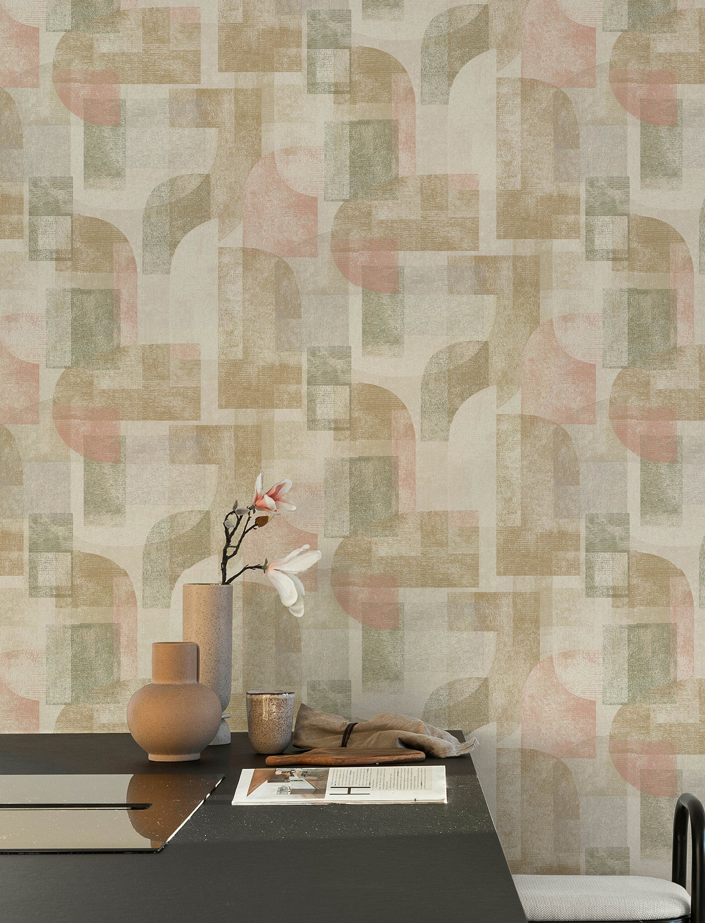 Cassandra wallpaper in brown color - pattern number 4191-83032 - by Chesapeake in the Kitchen & Bath collection