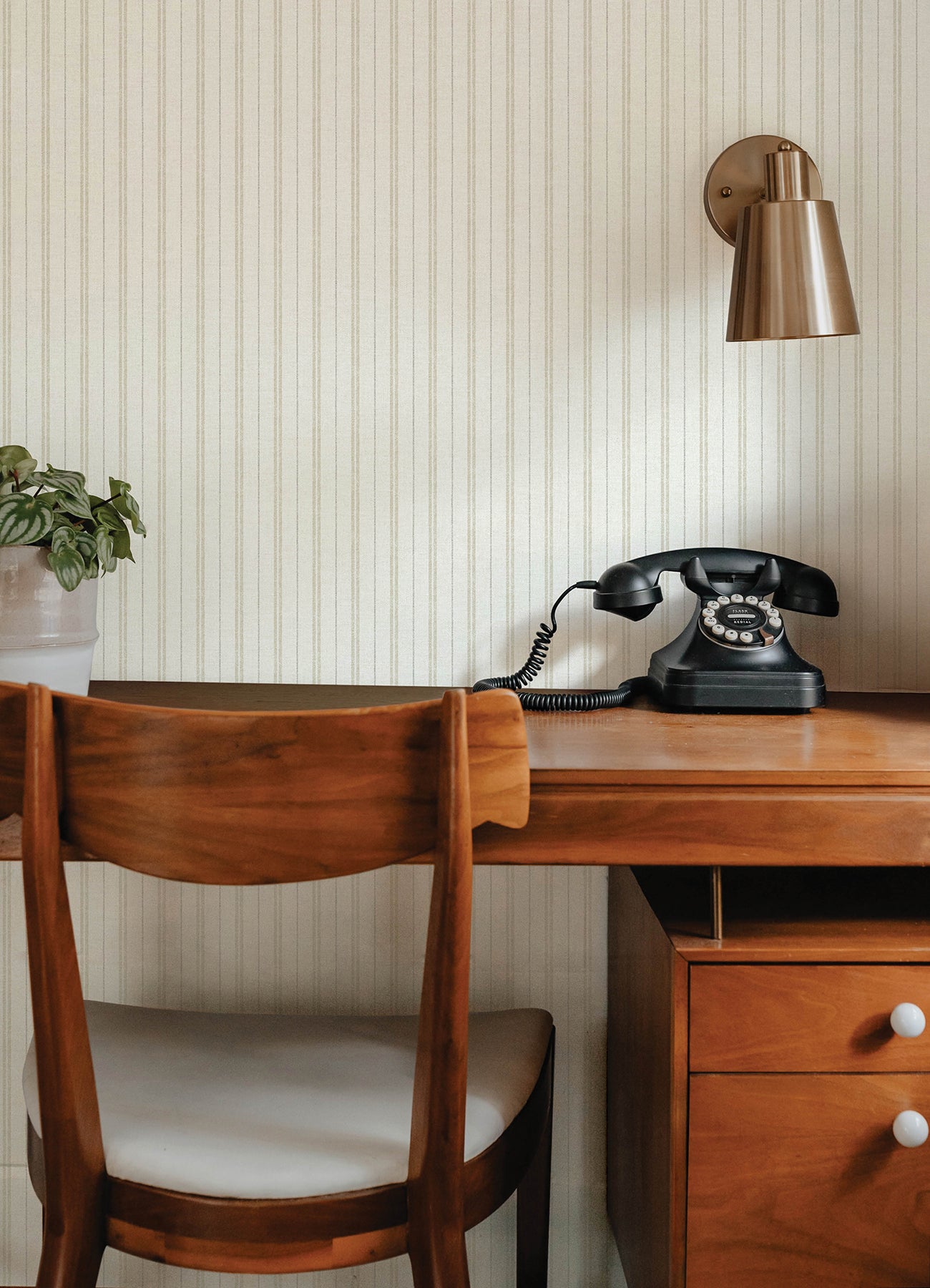 Harville Wallpaper in beige color - pattern number 4192-83427 - by Chesapeake in the Plaid and Stripe Resource Collection collection