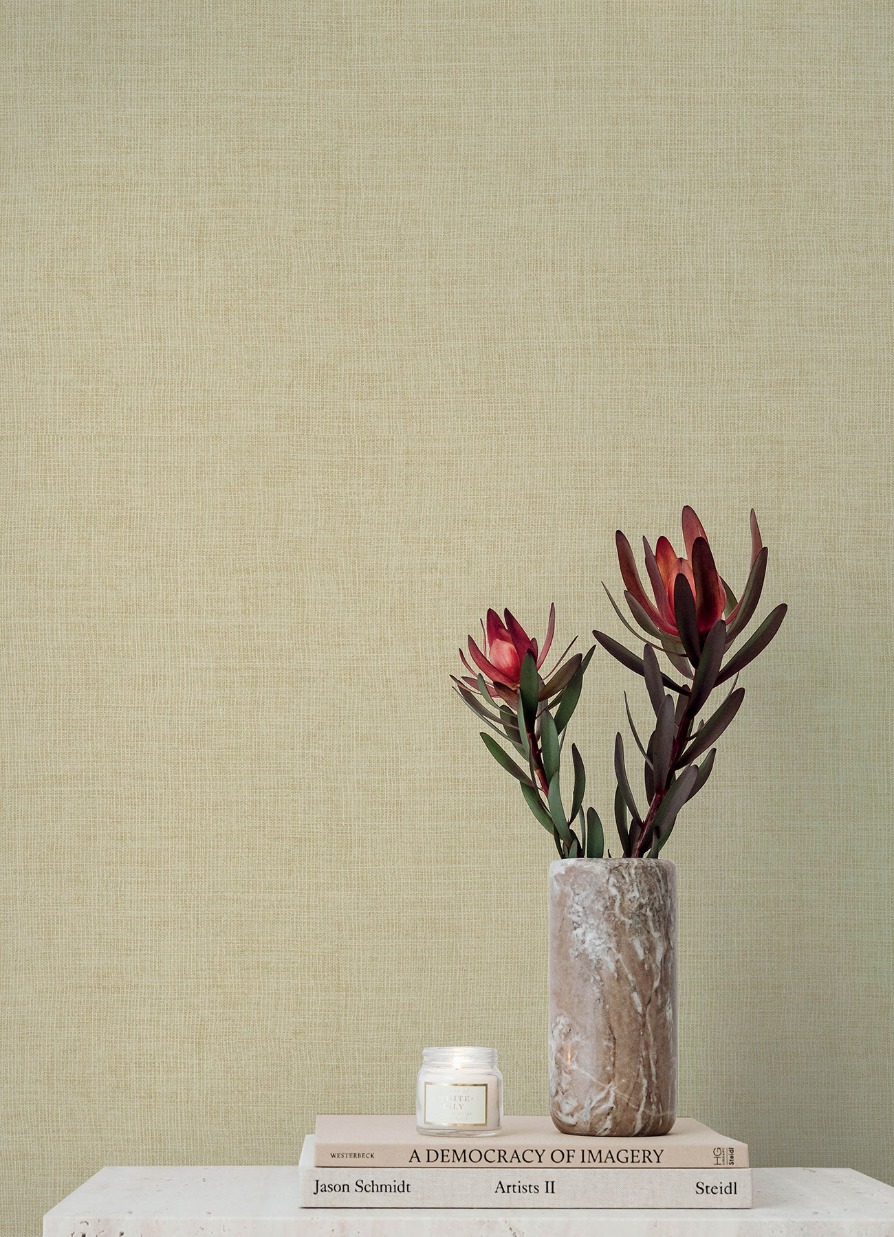 Alba wallpaper in cream color - pattern number 4193-7404 - by A Street Prints in the Portofino collection