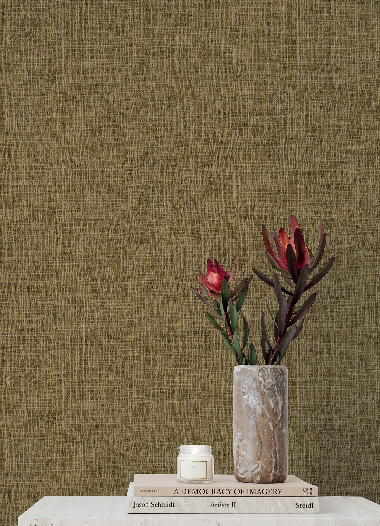 Alba wallpaper in bronze color - pattern number 4193-7408 - by A Street Prints in the Portofino collection