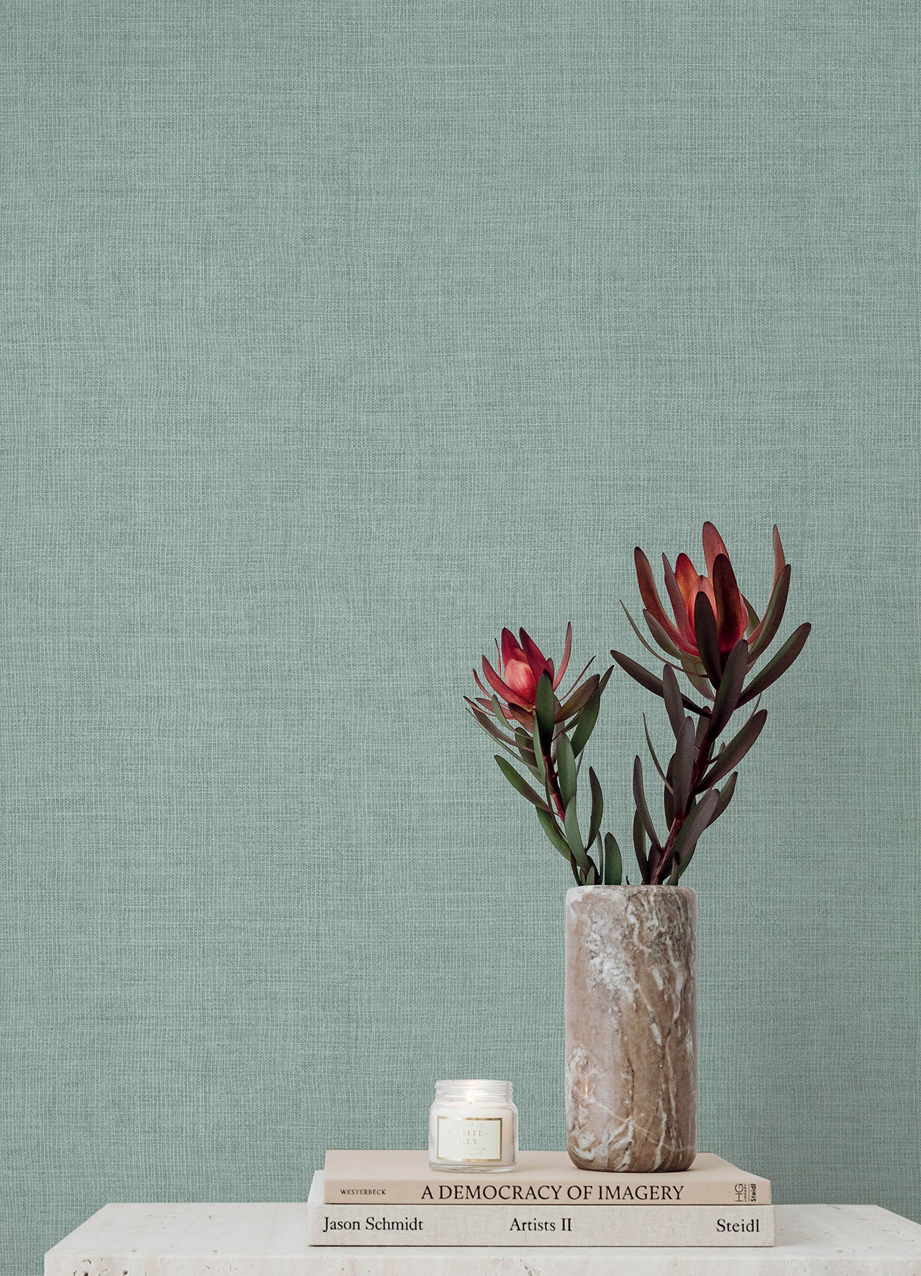 Alba wallpaper in light blue color - pattern number 4193-7410 - by A Street Prints in the Portofino collection