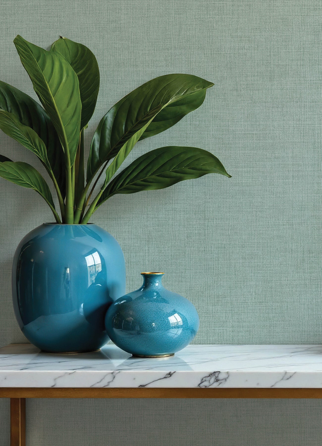Alba wallpaper in light blue color - pattern number 4193-7410 - by A Street Prints in the Portofino collection