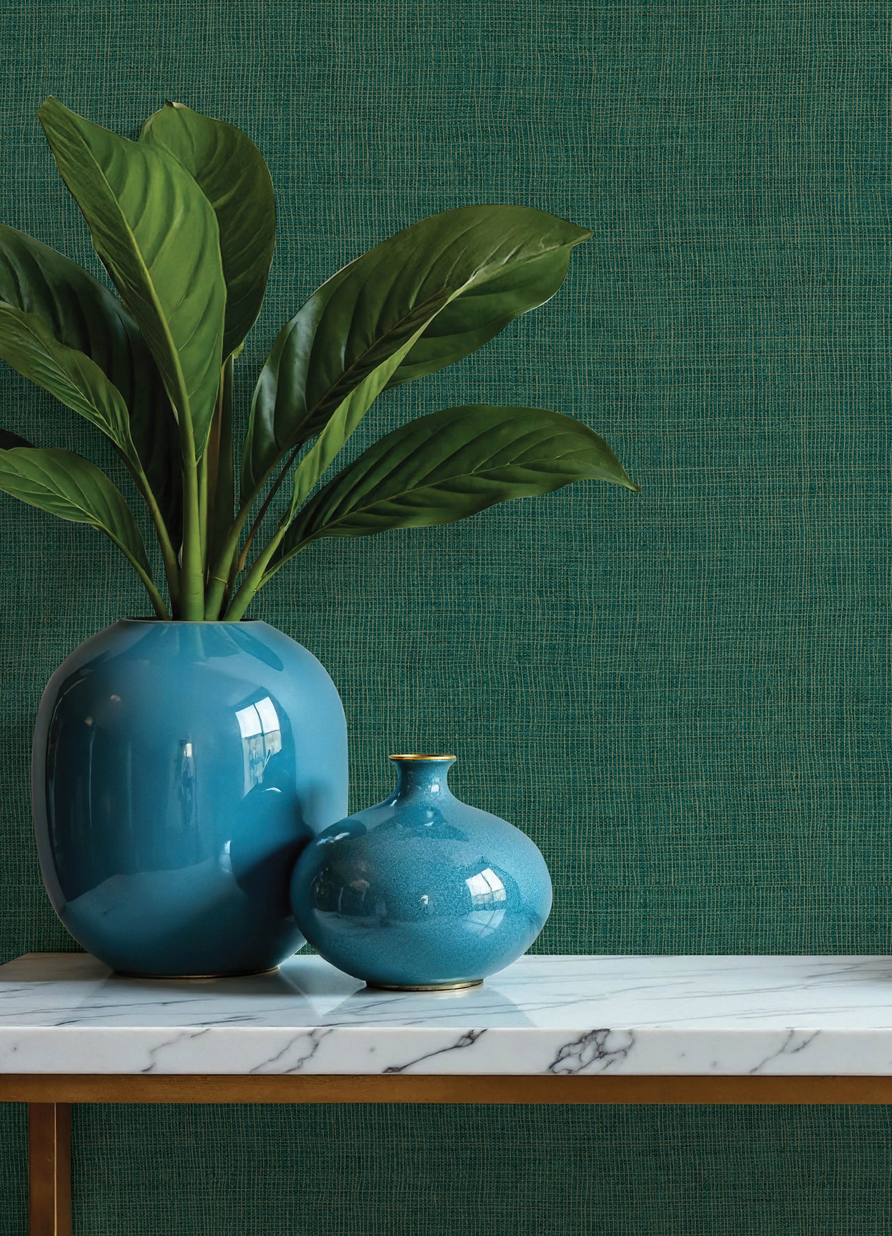 Alba wallpaper in evergreen color - pattern number 4193-7413 - by A Street Prints in the Portofino collection