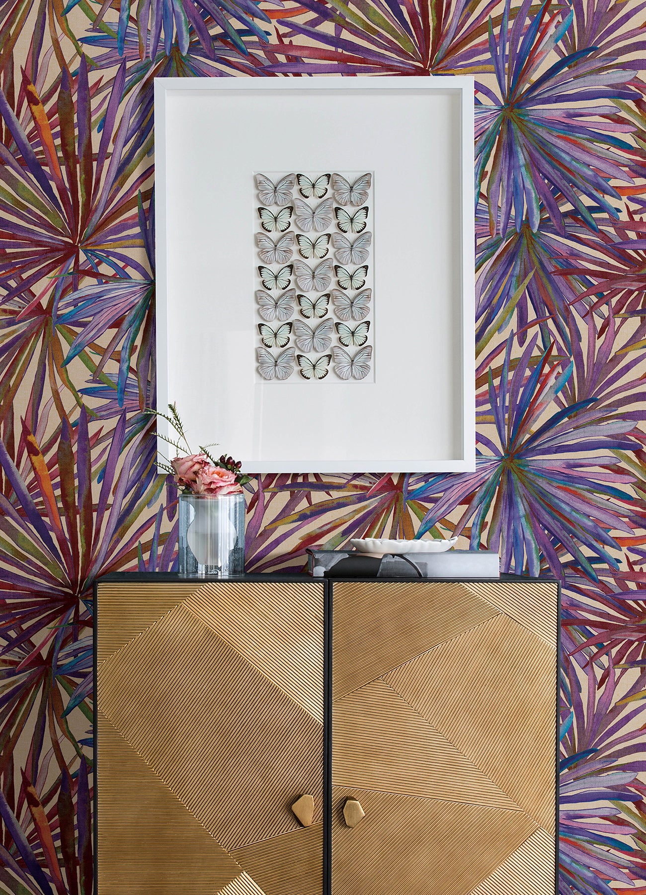 Corifa wallpaper in purple color - pattern number 4193-7452 - by A Street Prints in the Portofino collection