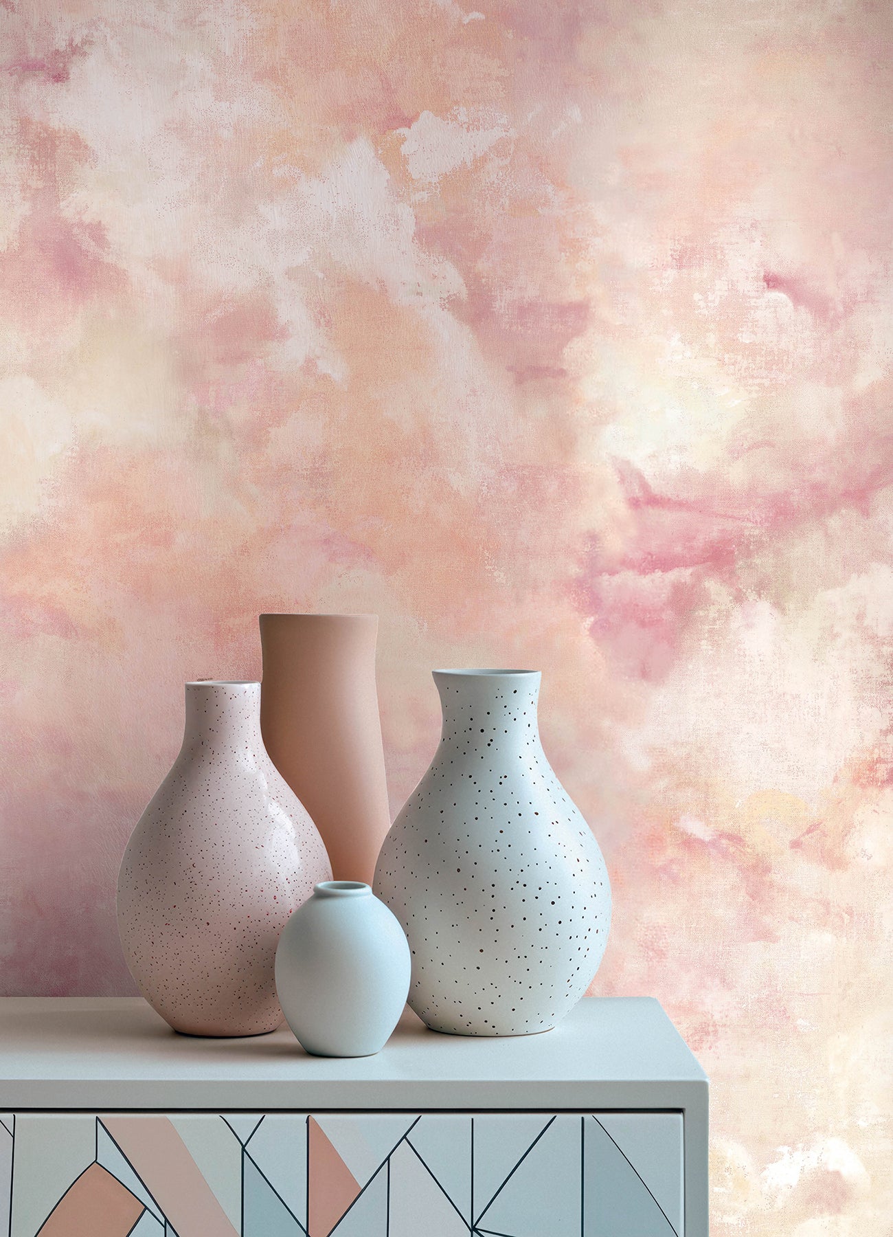 Aria wallpaper in pink color - pattern number 4193-7461 - by A Street Prints in the Portofino collection