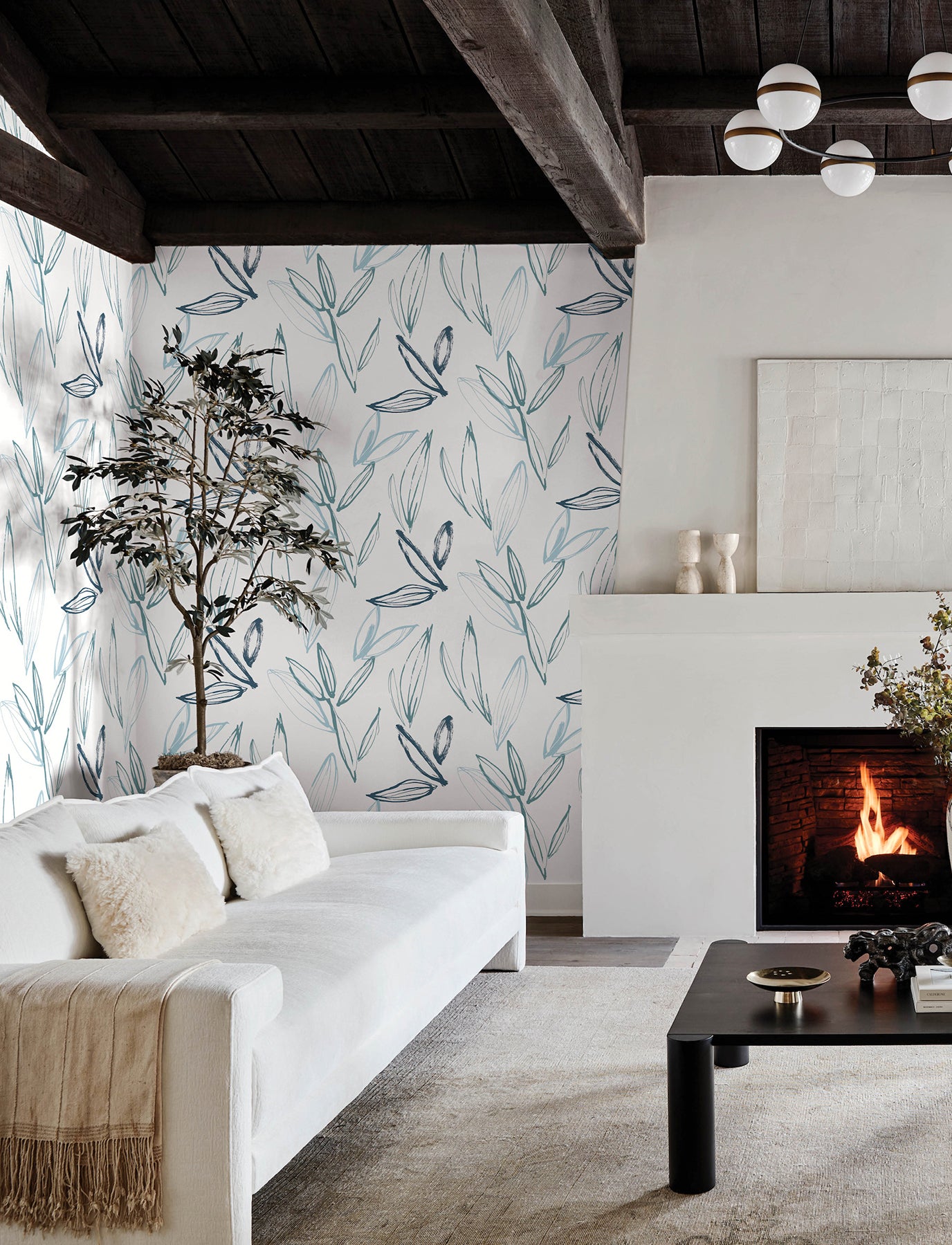 Kenia Wallpaper in blue color - pattern number 4197-27857 - by A Street Prints in the Kaleidoscope collection