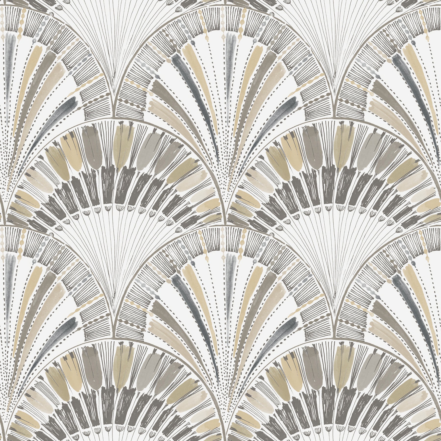 Myla Wallpaper in neutral color - pattern number 4197-27864 - by A Street Prints in the Kaleidoscope collection