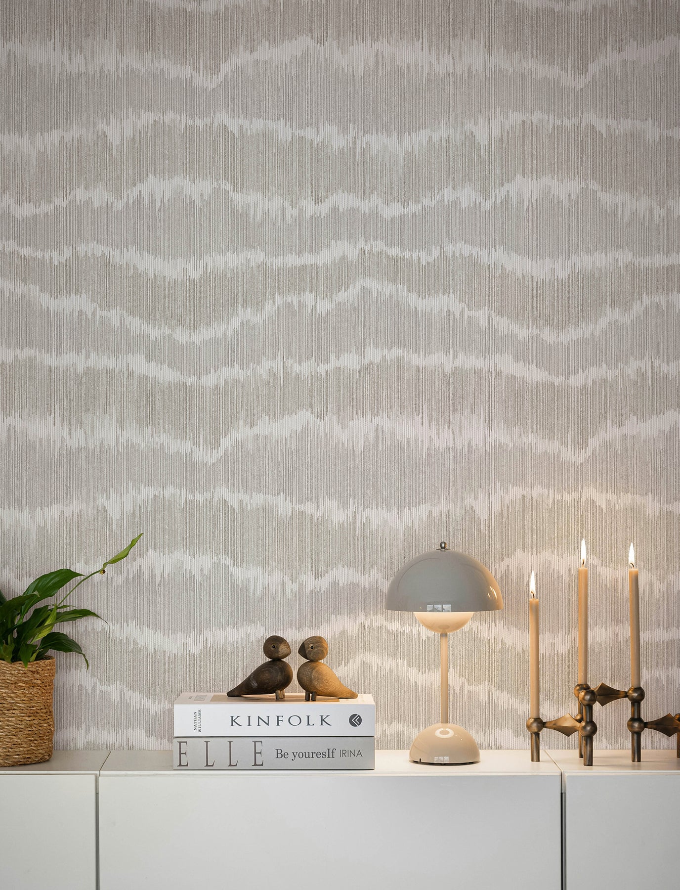 Wiggle Wallpaper in grey color - pattern number 4197-27868 - by A Street Prints in the Kaleidoscope collection