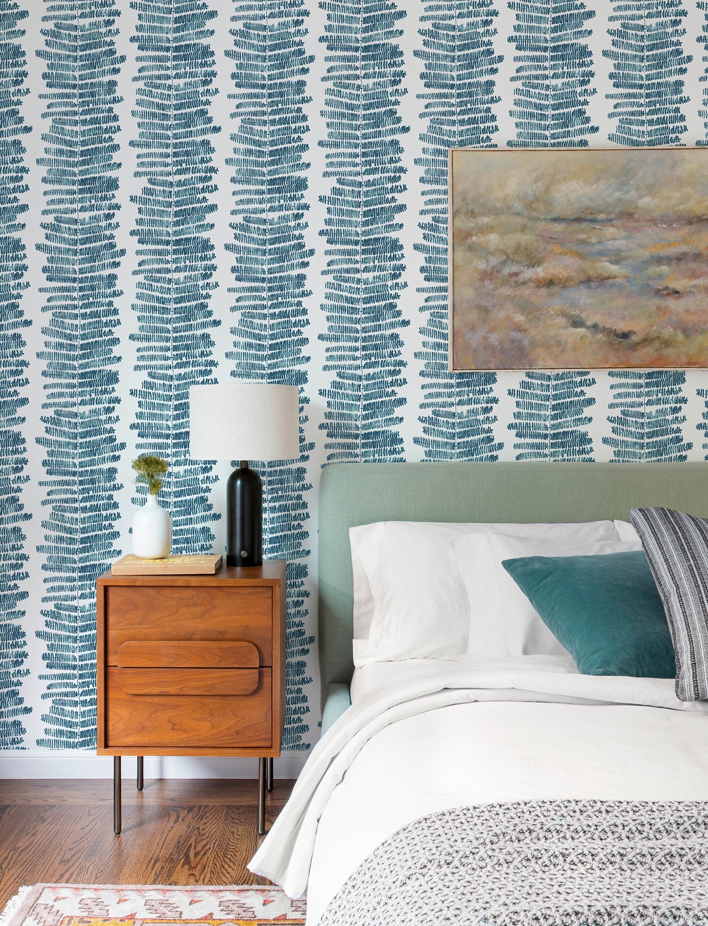 Lumis Wallpaper in blue color - pattern number 4197-27876 - by A Street Prints in the Kaleidoscope collection