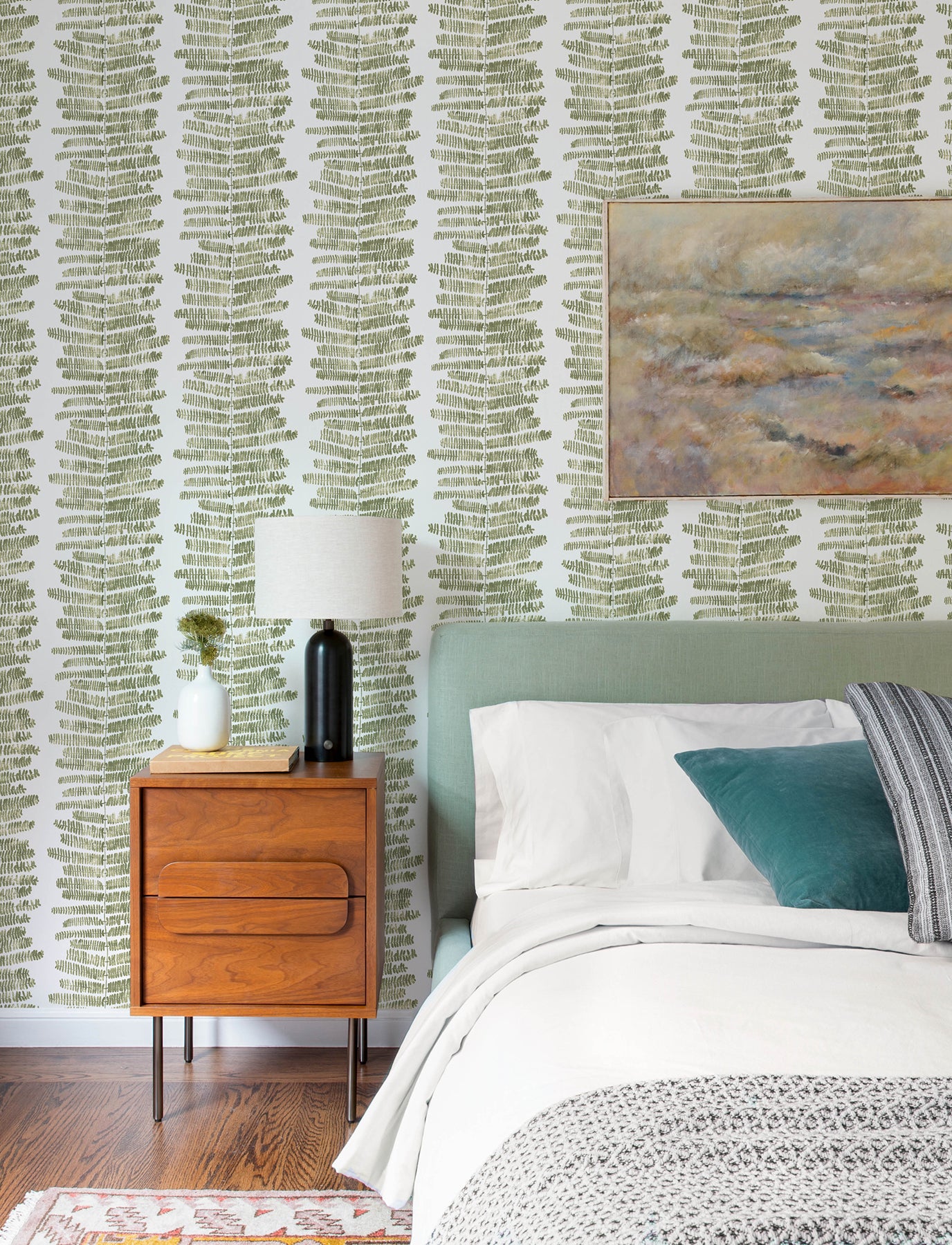 Lumis Wallpaper in green color - pattern number 4197-27877 - by A Street Prints in the Kaleidoscope collection