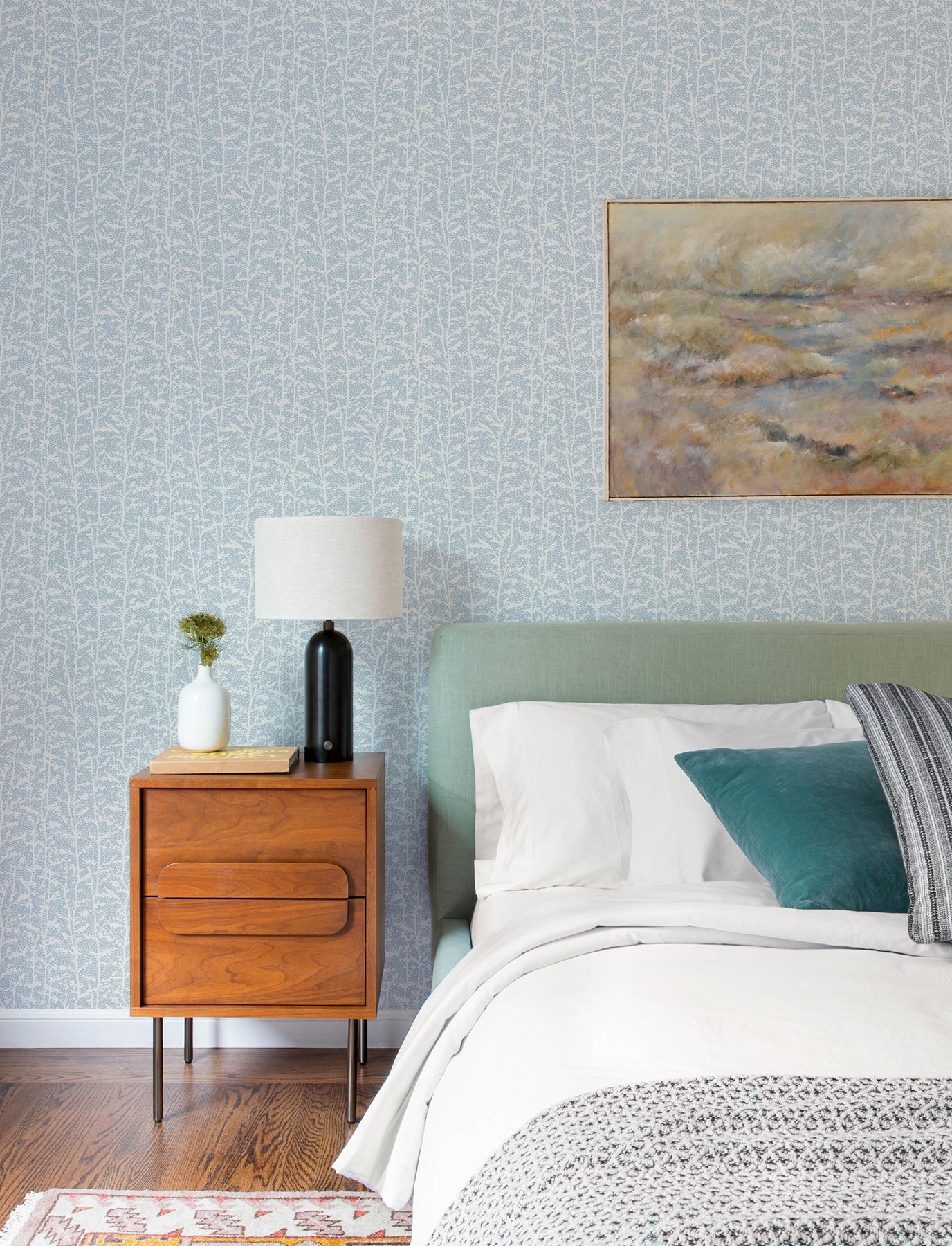 Layton Wallpaper in light blue color - pattern number 4197-83750 - by A Street Prints in the Kaleidoscope collection
