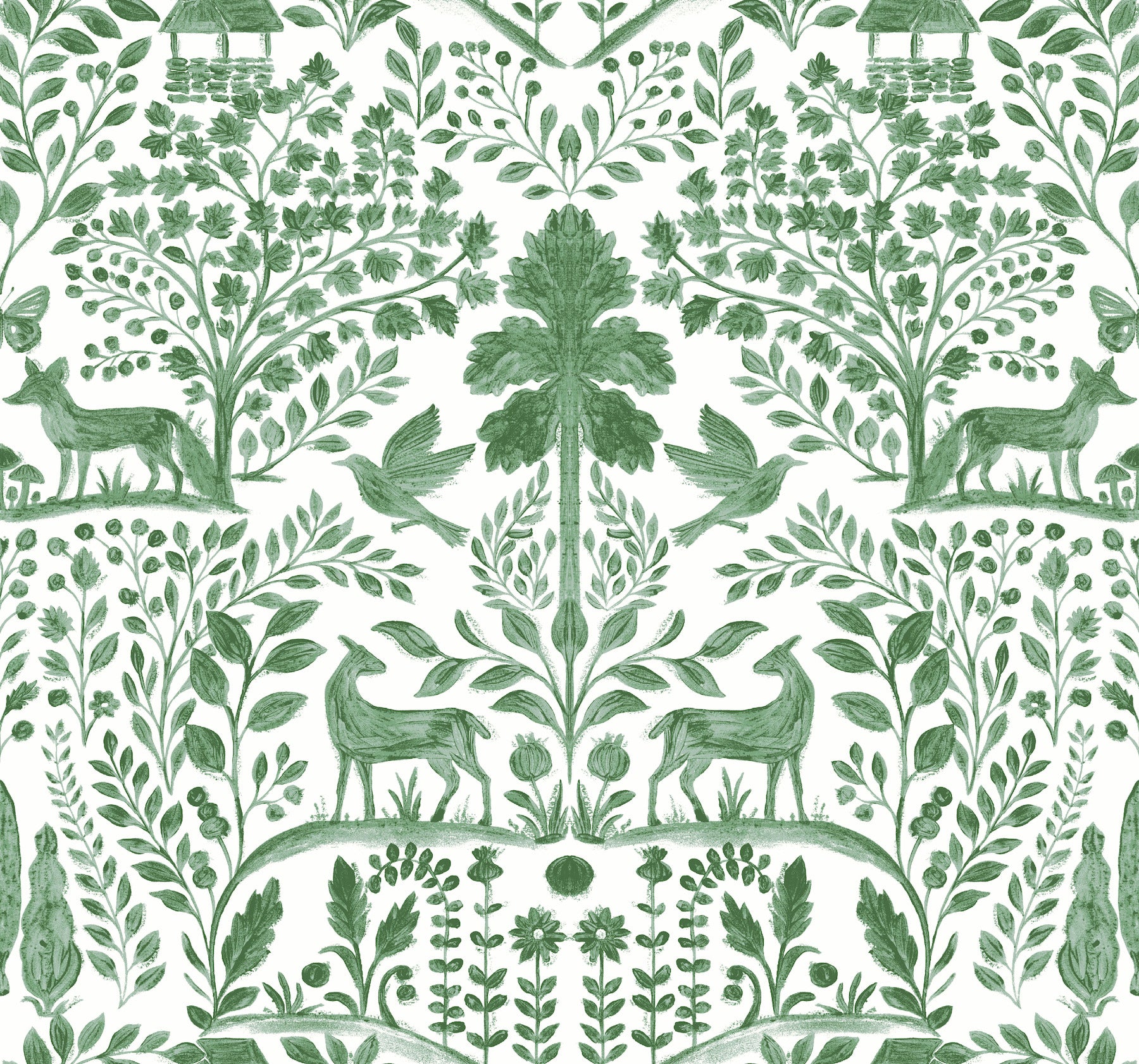 Anoki Wallpaper in green color - pattern number 4197-83755 - by A Street Prints in the Kaleidoscope collection
