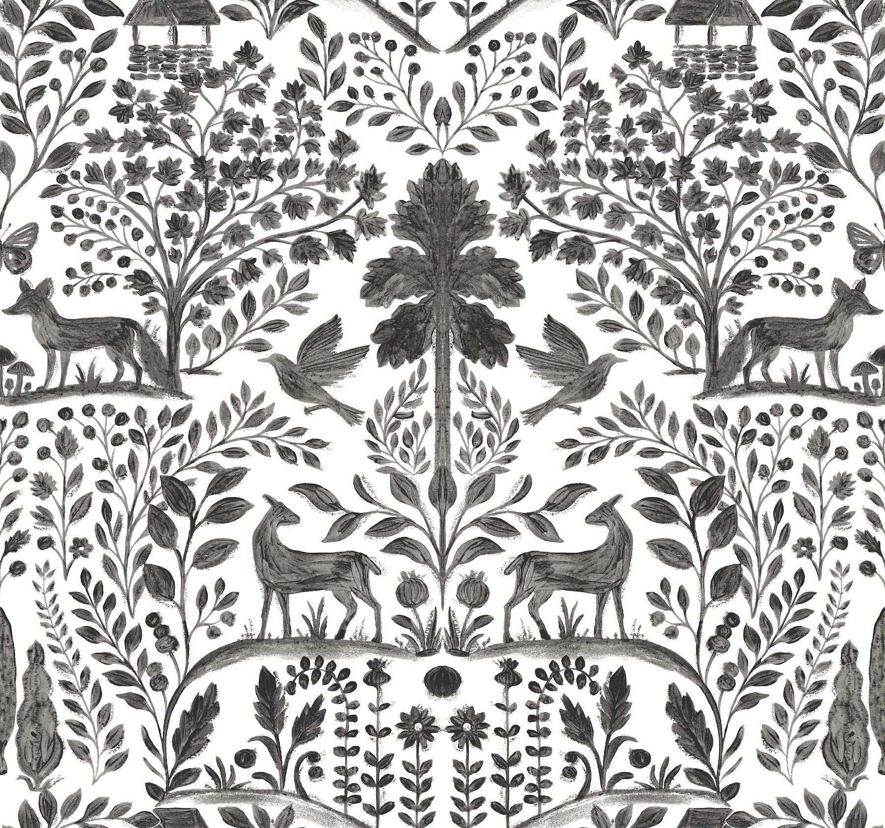 Anoki Wallpaper in black color - pattern number 4197-83758 - by A Street Prints in the Kaleidoscope collection