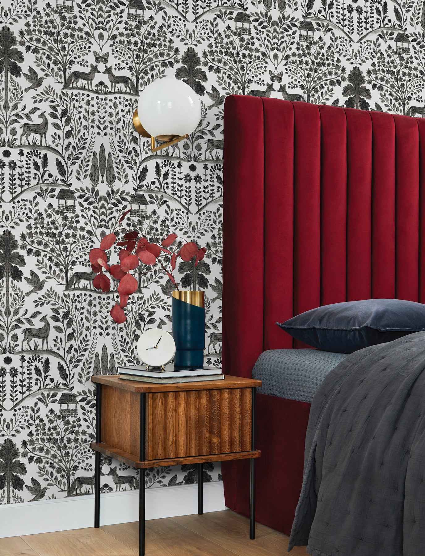 Anoki Wallpaper in black color - pattern number 4197-83758 - by A Street Prints in the Kaleidoscope collection