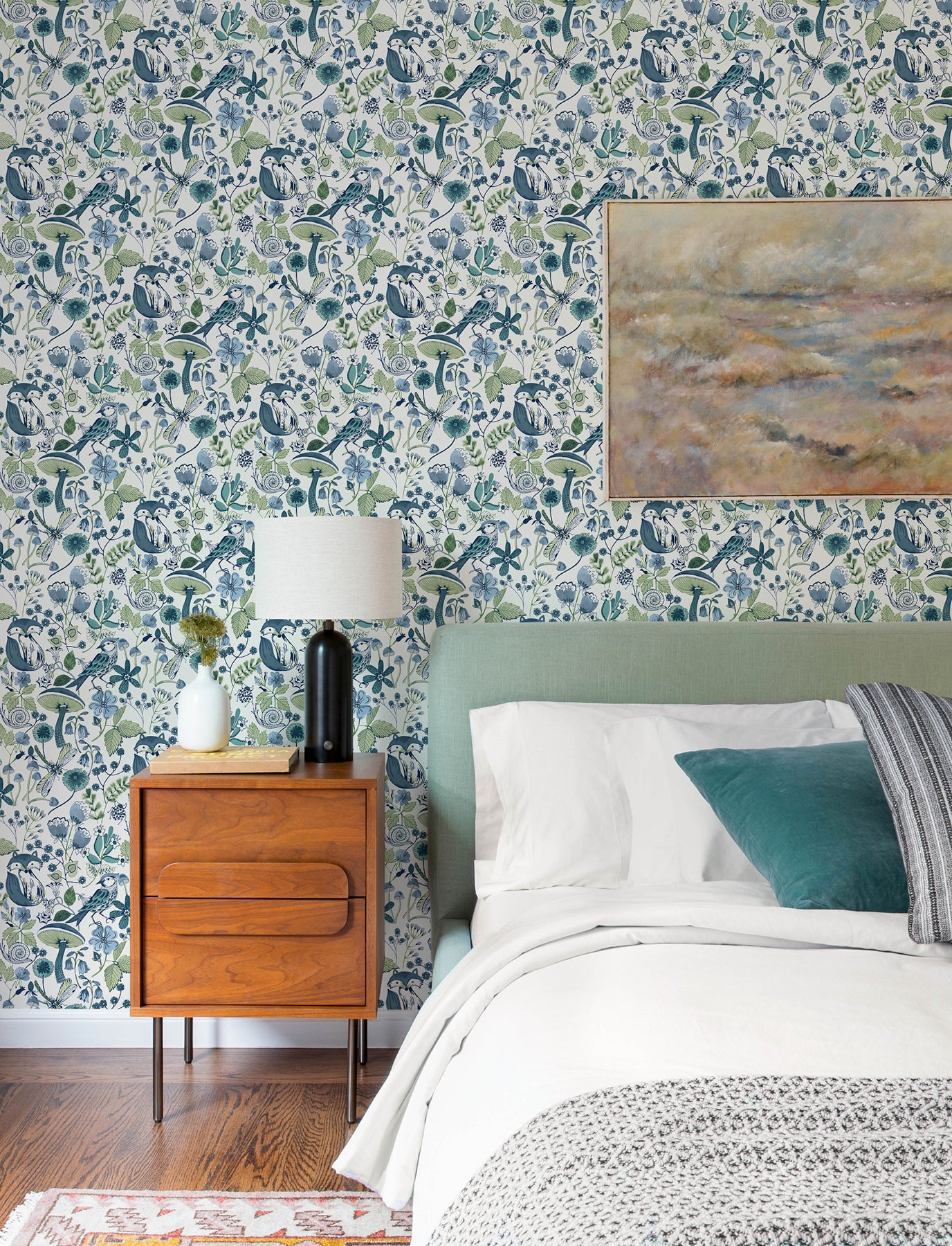 Wonder Wallpaper in teal color - pattern number 4197-83759 - by A Street Prints in the Kaleidoscope collection
