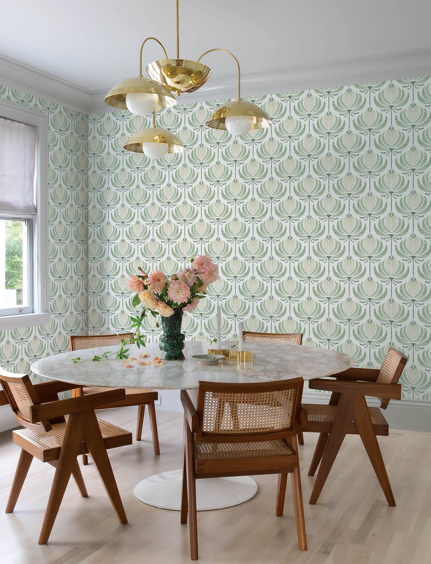 Ferrenby Wallpaper in green color - pattern number 4198-27830 - by A Street Prints in the Moderne Deco Timeless Glamour collection