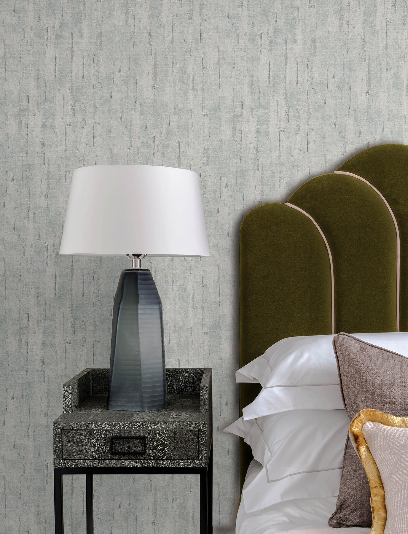 Minna Wallpaper in sky blue color - pattern number 4198-27841 - by A Street Prints in the Moderne Deco Timeless Glamour collection