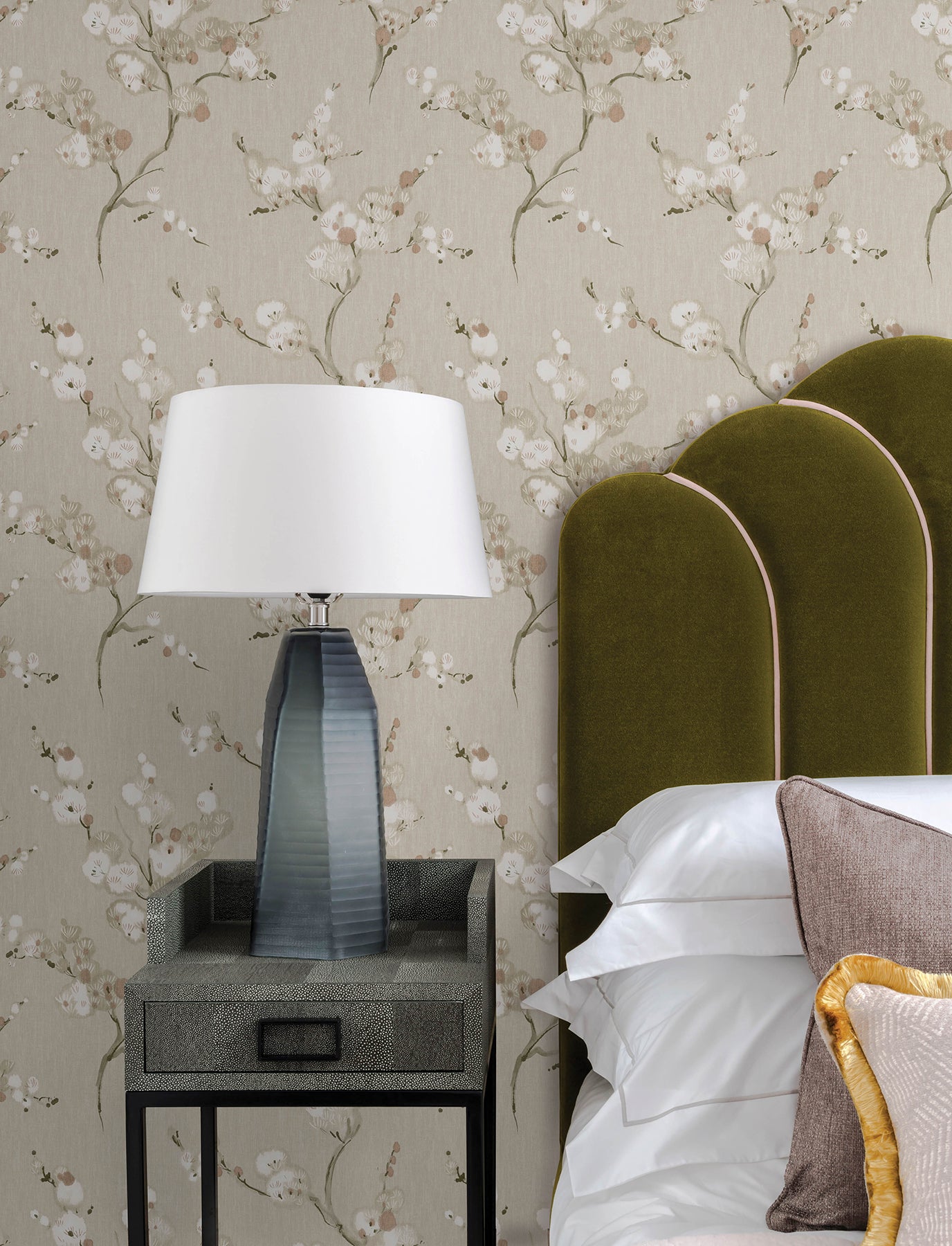 Bliss Wallpaper in rose color - pattern number 4198-27845 - by A Street Prints in the Moderne Deco Timeless Glamour collection