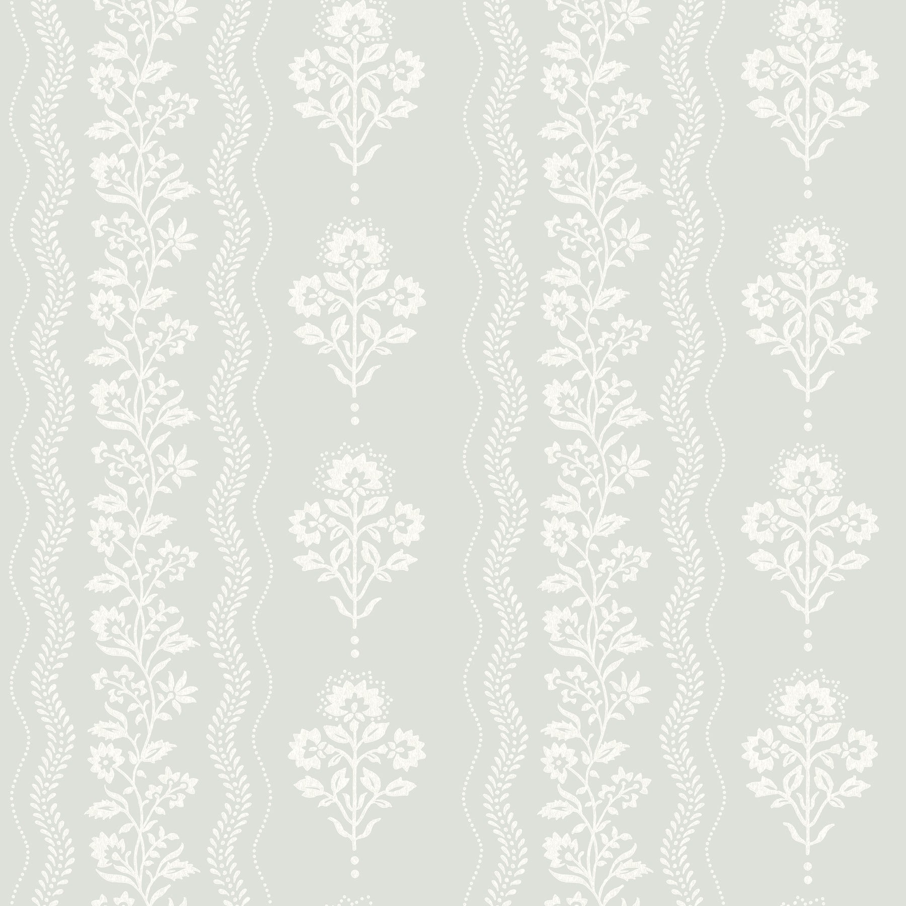 Lenea Floral Stripe Wallpaper in Aqua color - pattern number 4199-83722 - by Chesapeake in the Modern Farmhouse collection