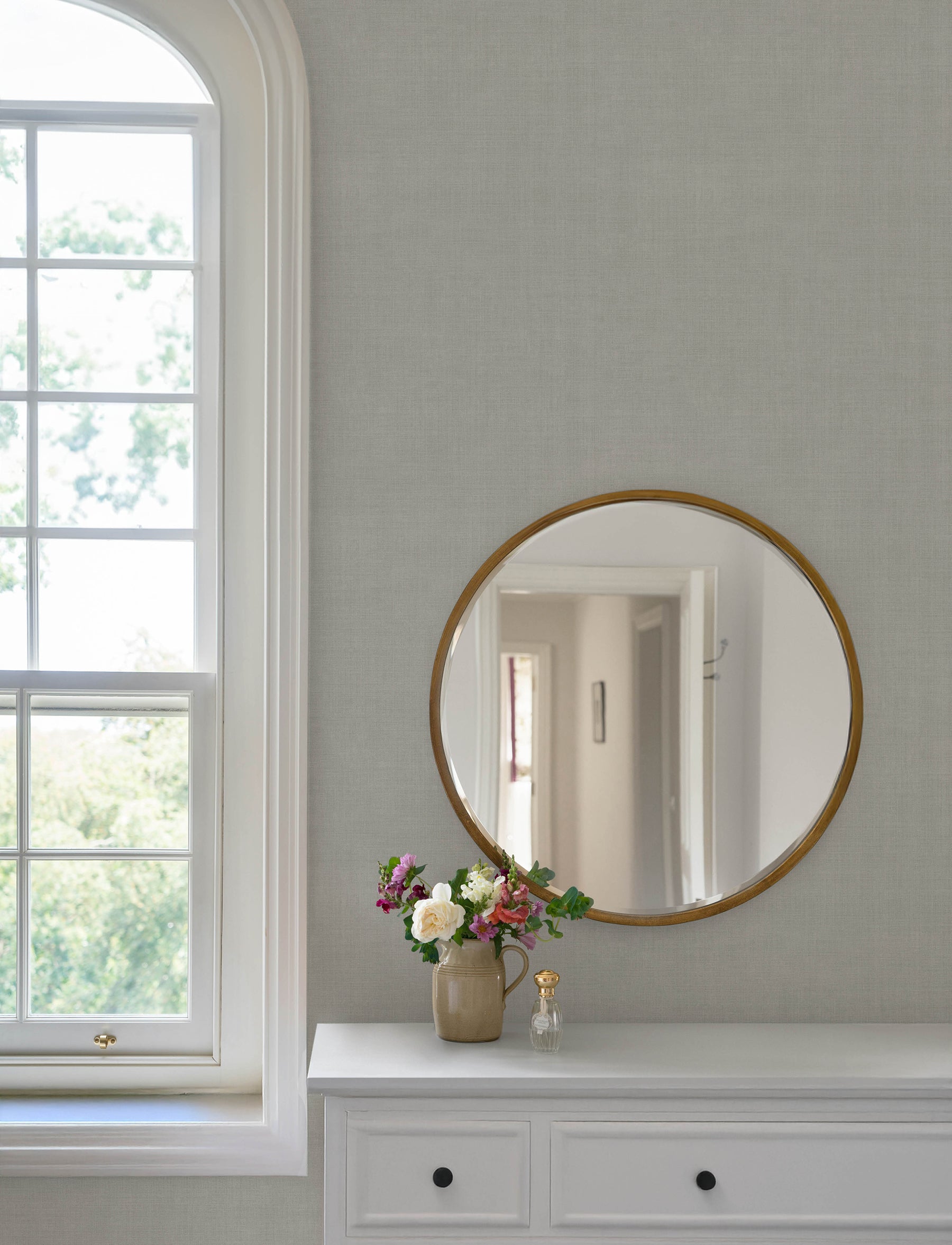 Midolin wallpaper in sterling color - pattern number 4201-16020 - by A Street Prints in the Savanna collection