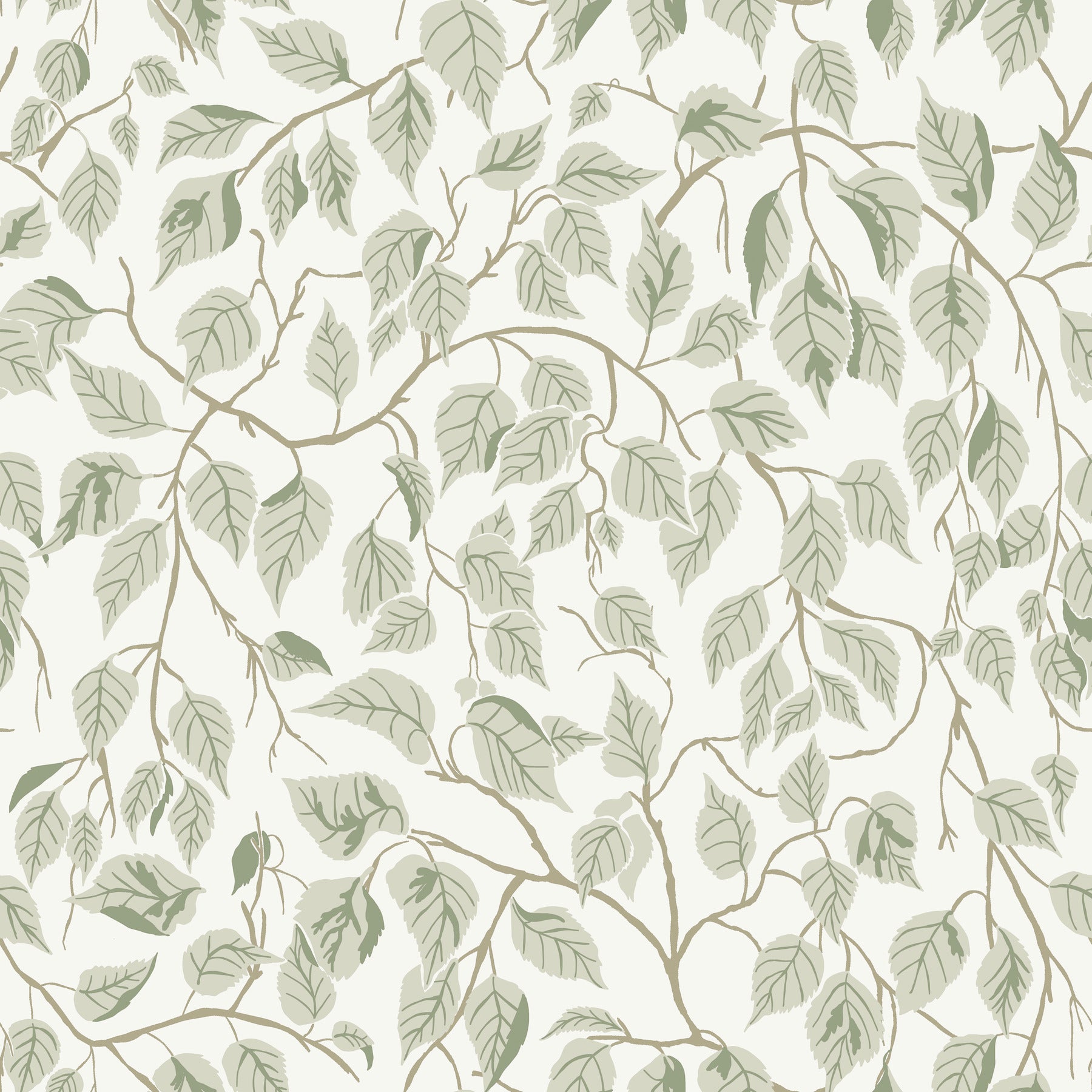 Hangbjork wallpaper in sage color - pattern number 4201-20107 - by A Street Prints in the Savanna collection