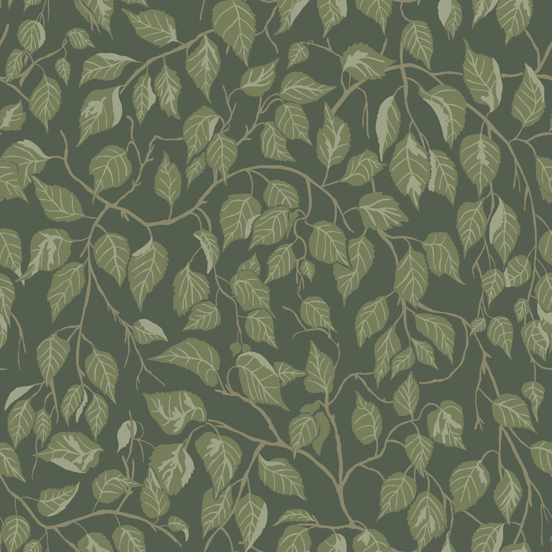 Hangbjork wallpaper in evergreen color - pattern number 4201-20108 - by A Street Prints in the Savanna collection