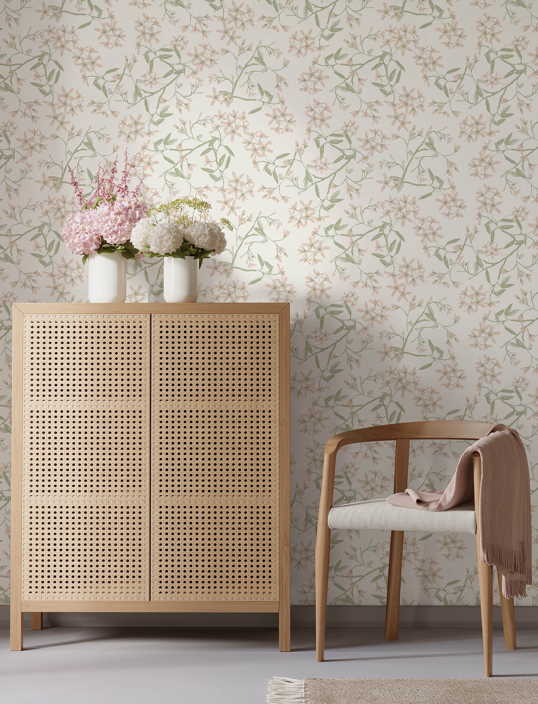 Paradis wallpaper in blush color - pattern number 4201-20111 - by A Street Prints in the Savanna collection