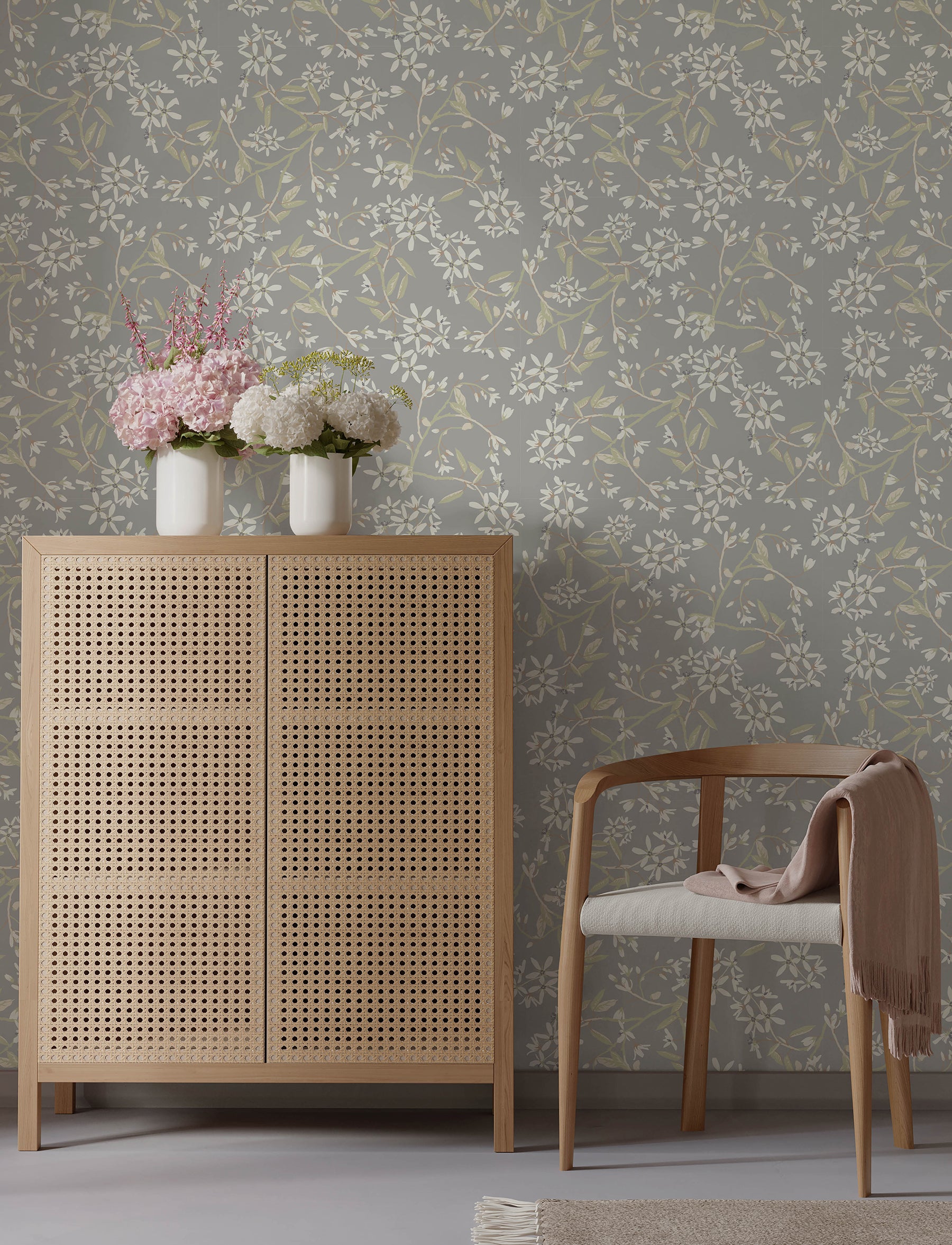 Paradis wallpaper in slate color - pattern number 4201-20114 - by A Street Prints in the Savanna collection
