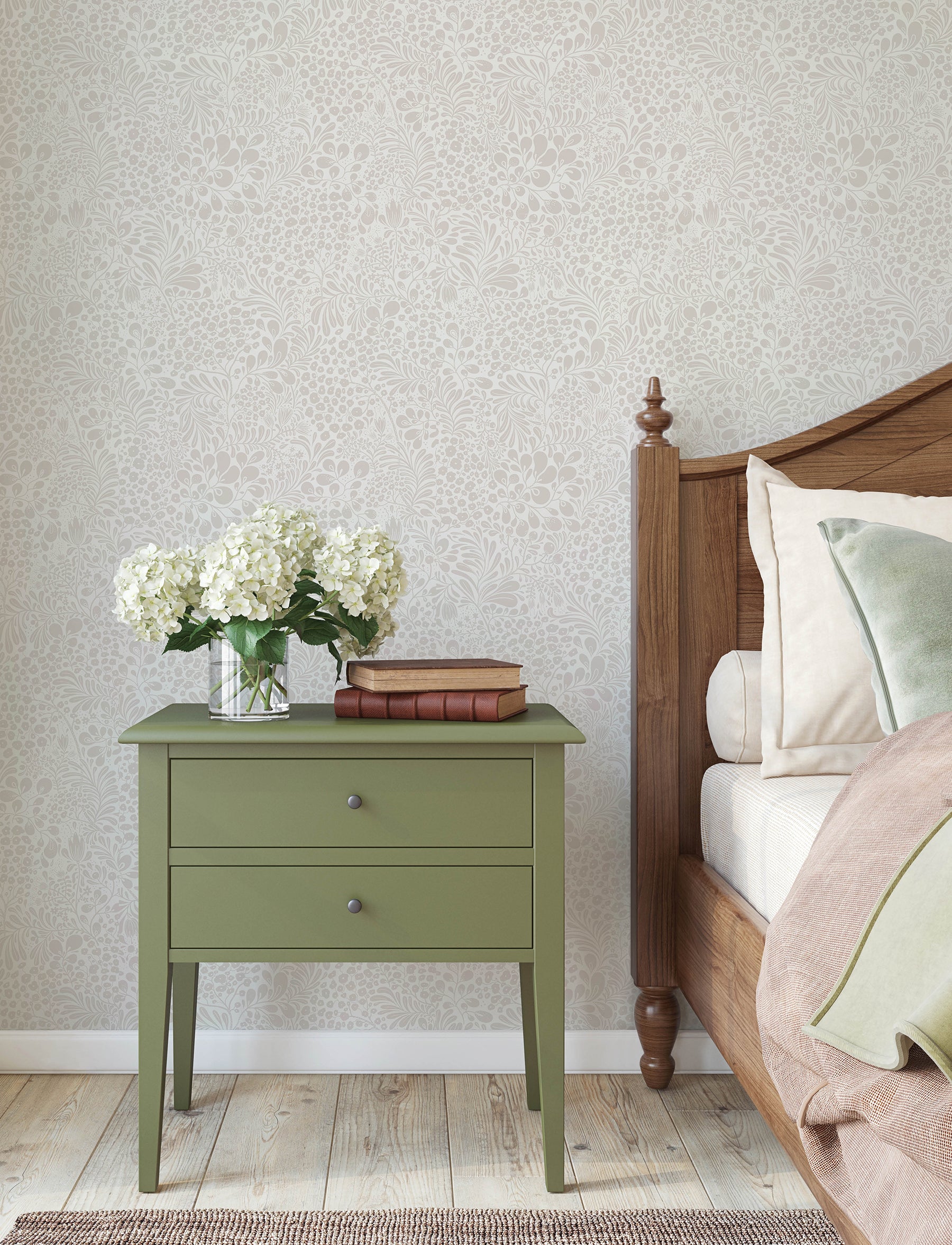 Siv wallpaper in dove color - pattern number 4201-48001 - by A Street Prints in the Savanna collection