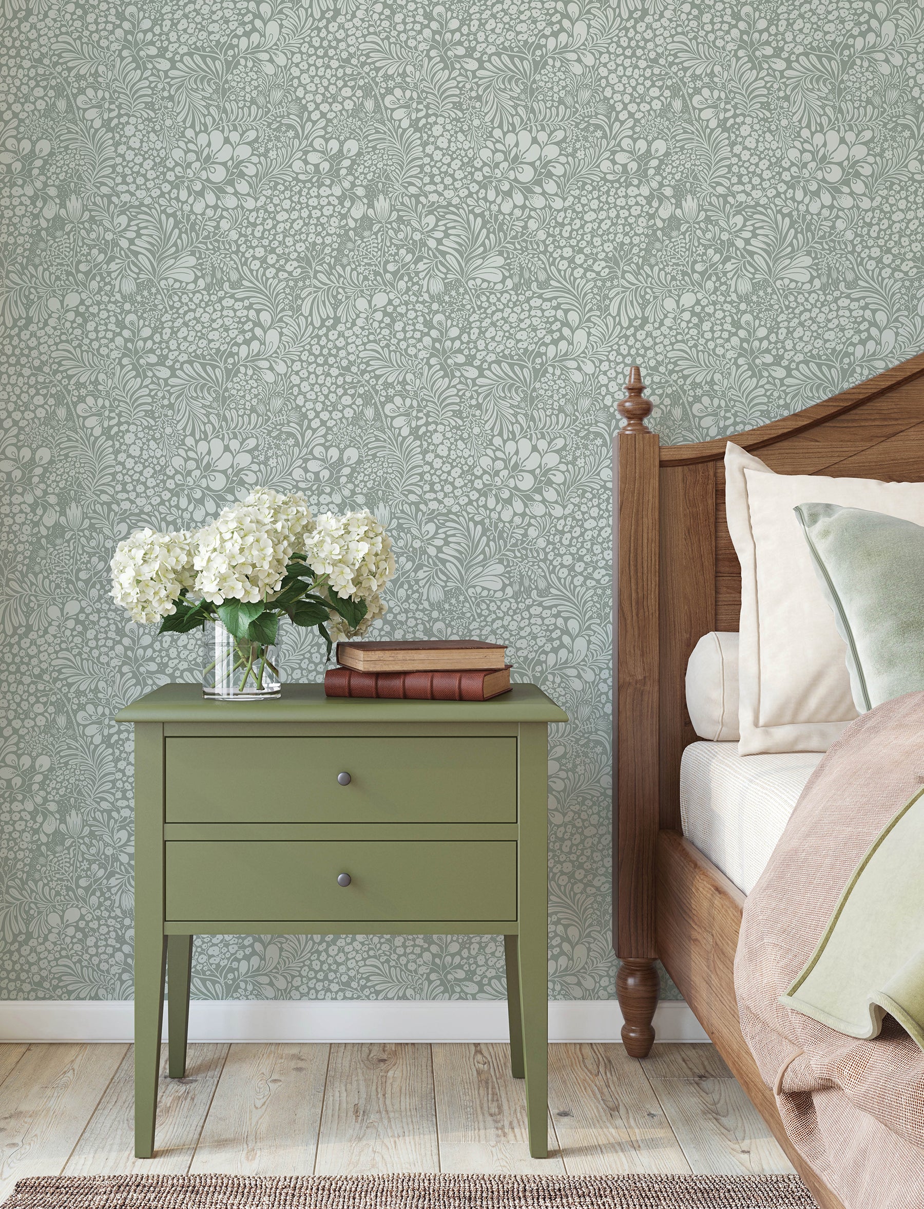 Siv wallpaper in slate color - pattern number 4201-48004 - by A Street Prints in the Savanna collection