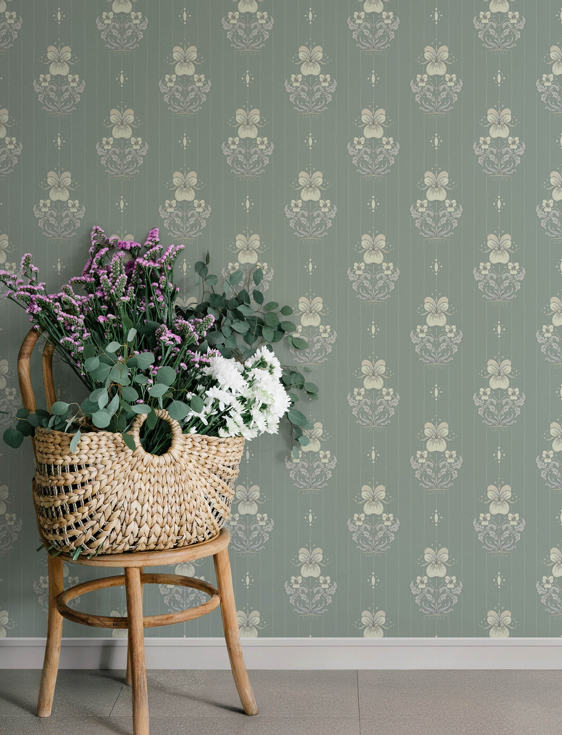 Gullvie wallpaper in seafoam color - pattern number 4201-48007 - by A Street Prints in the Savanna collection