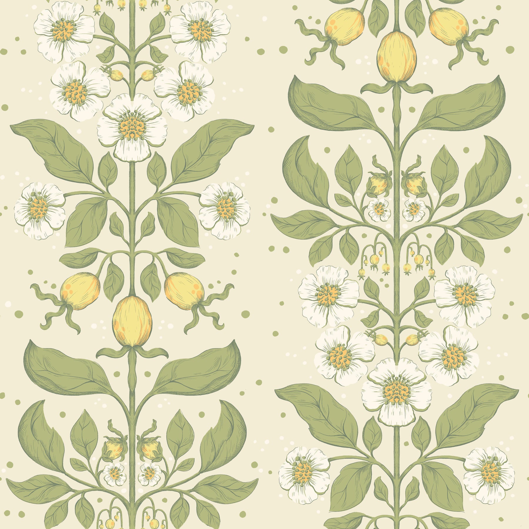 Rosa wallpaper in green color - pattern number 4201-48010 - by A Street Prints in the Savanna collection