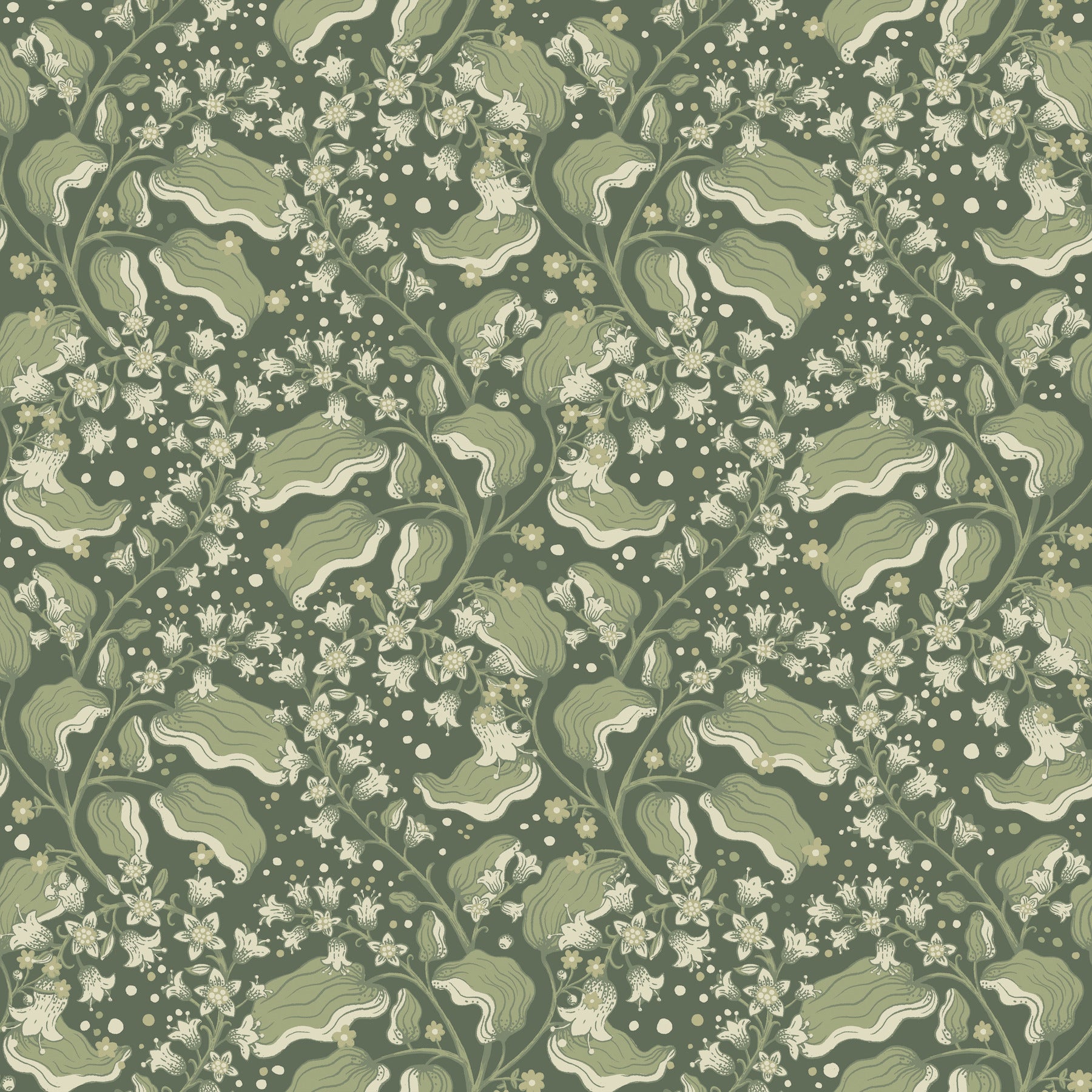 Syren wallpaper in evergreen color - pattern number 4201-48026 - by A Street Prints in the Savanna collection