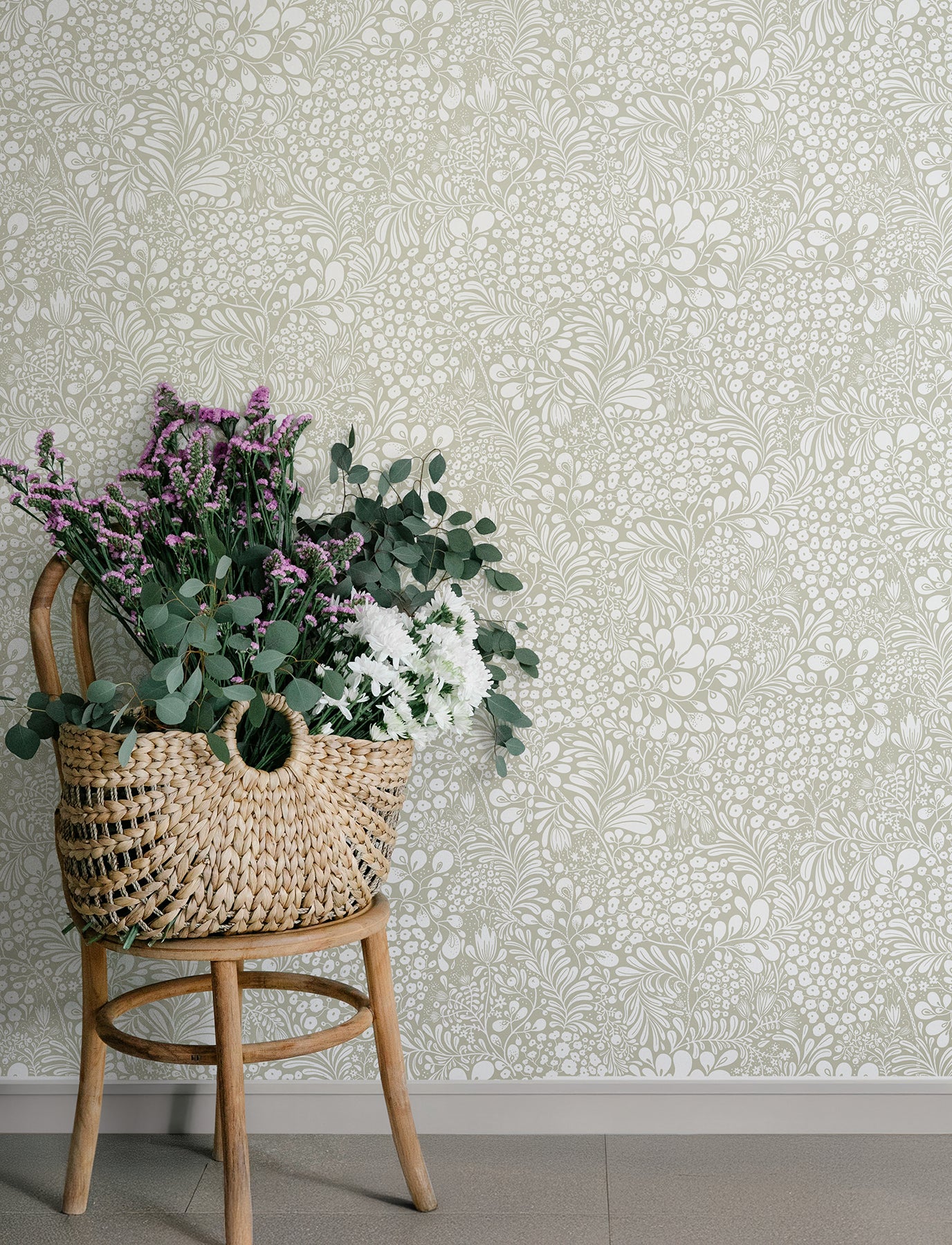 Siv wallpaper in dark grey color - pattern number 4201-65131 - by A Street Prints in the Savanna collection