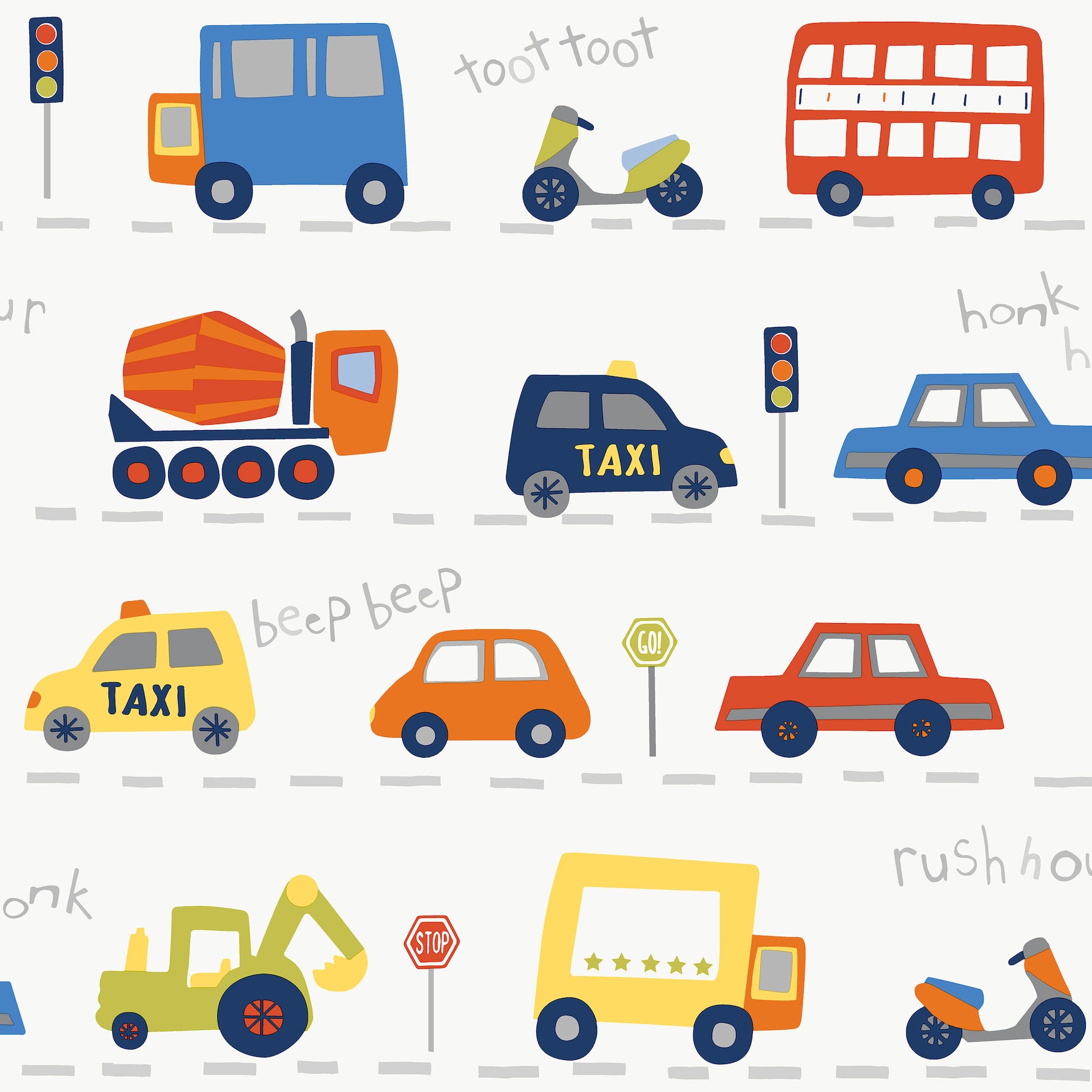 Road Traffic wallpaper in red color - pattern number 4203-27593 - by Advantage in the A World of Imagination collection