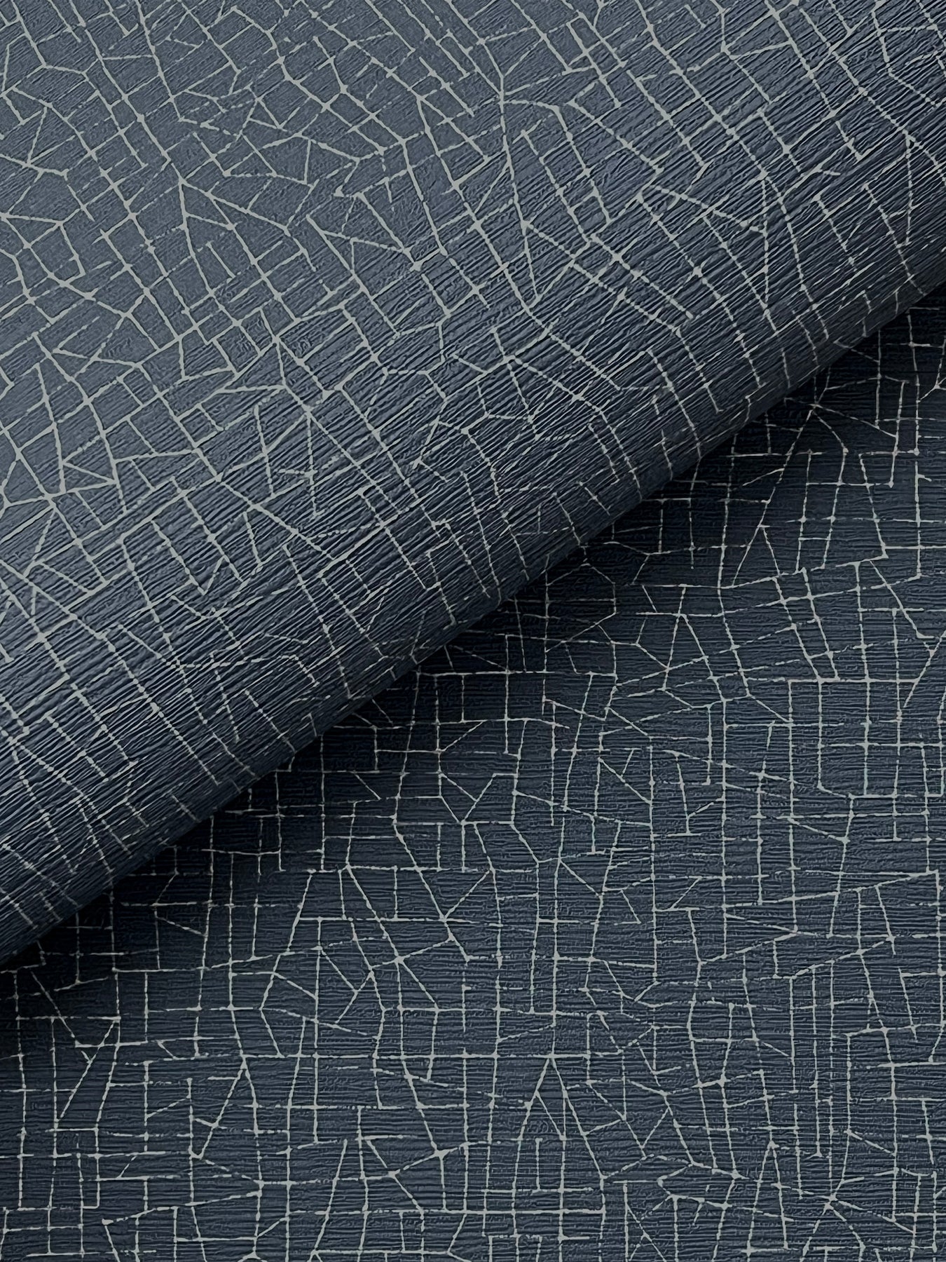 Cary wallpaper in dark blue color - pattern number 4207-5408 - by Warner in the Textures and Wovens Resource collection