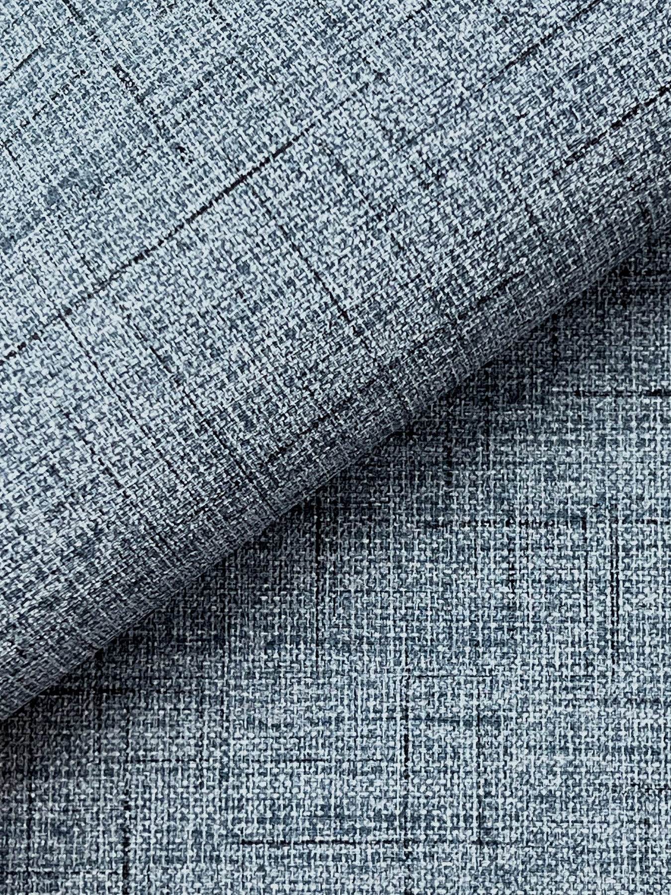 Leon wallpaper in denim color - pattern number 4207-5415 - by Warner in the Textures and Wovens Resource collection