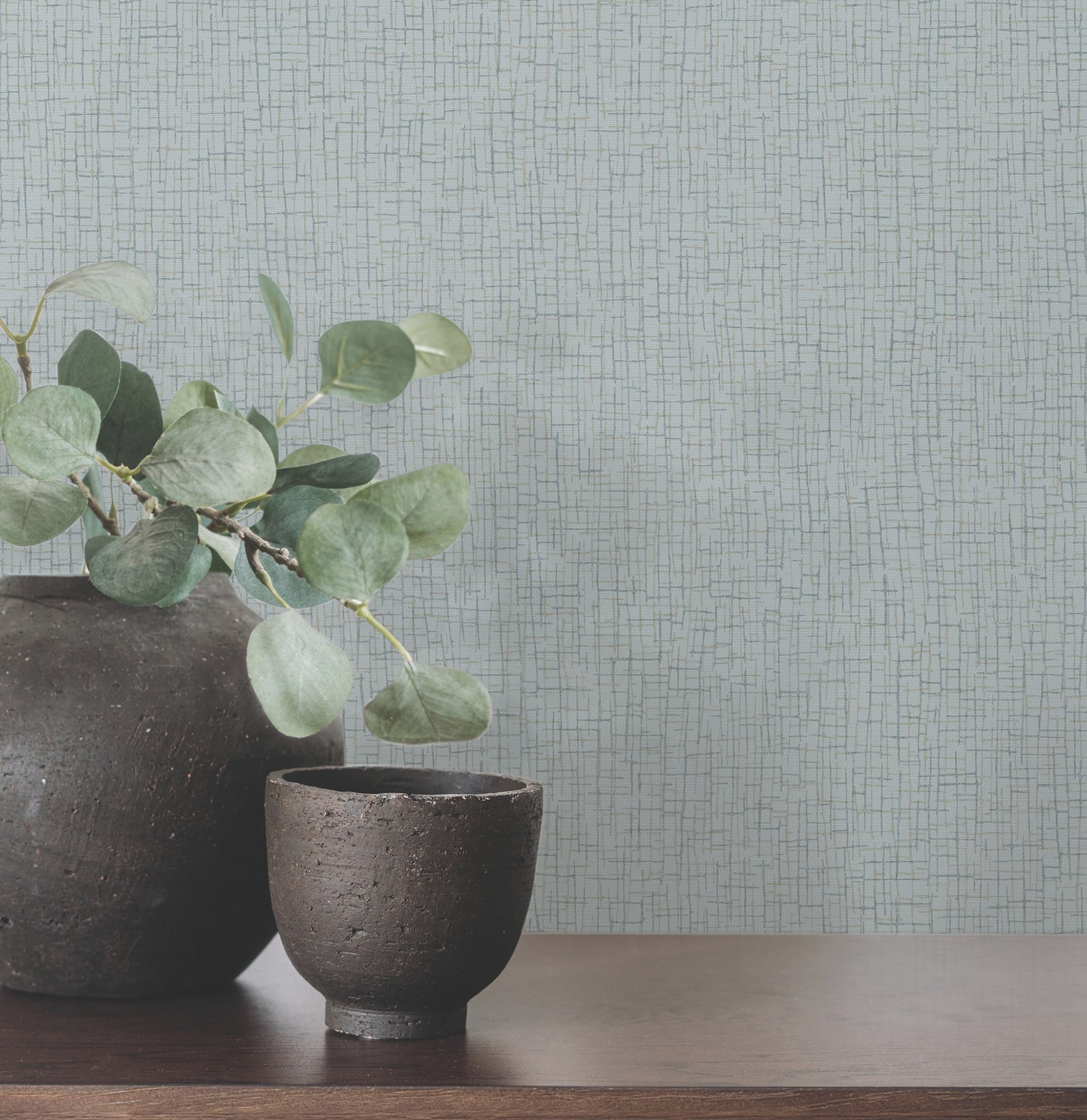 Aden wallpaper in light blue color - pattern number 4207-5452 - by Warner in the Textures and Wovens Resource collection
