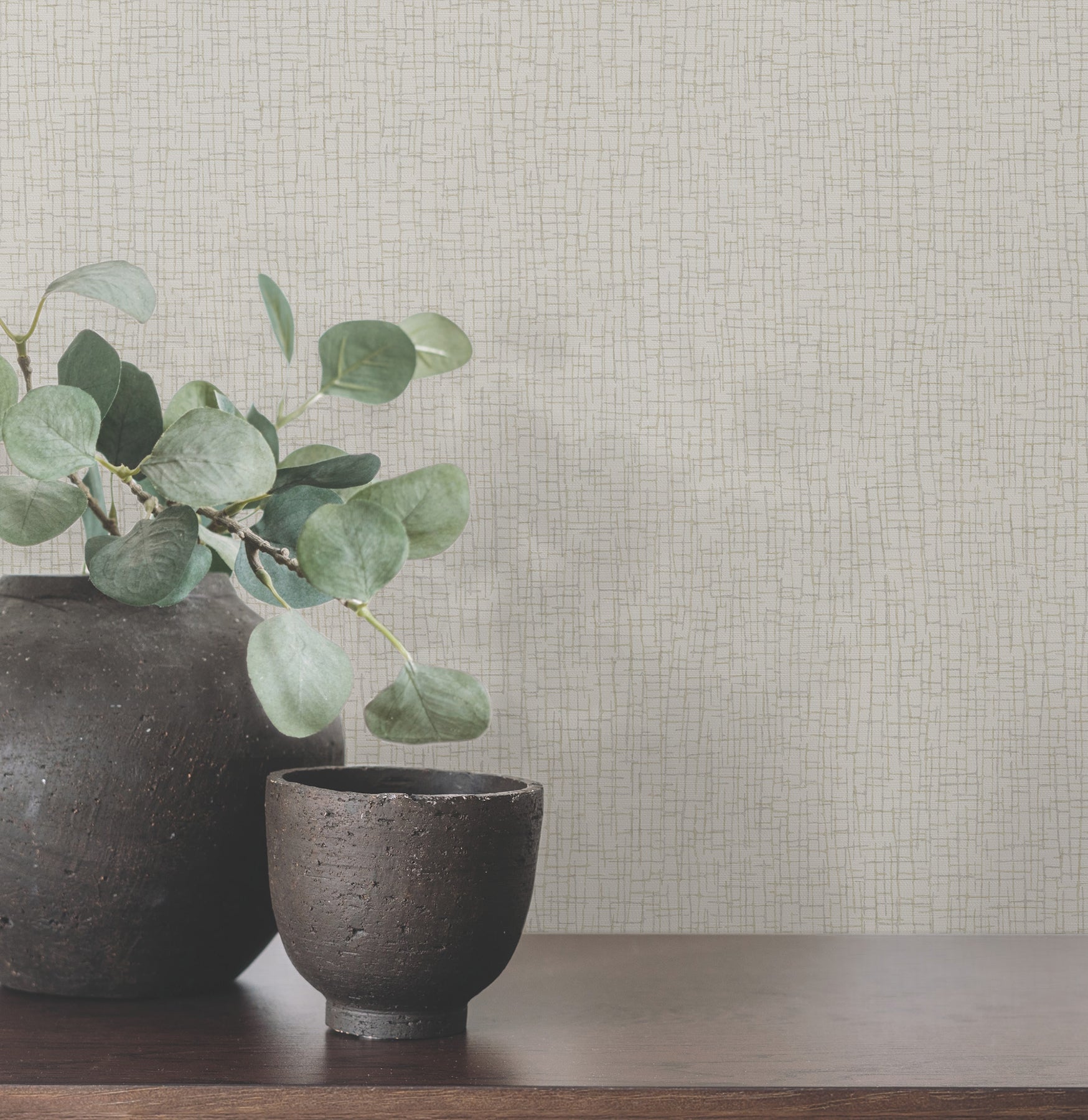 Aden wallpaper in light grey color - pattern number 4207-5455 - by Warner in the Textures and Wovens Resource collection