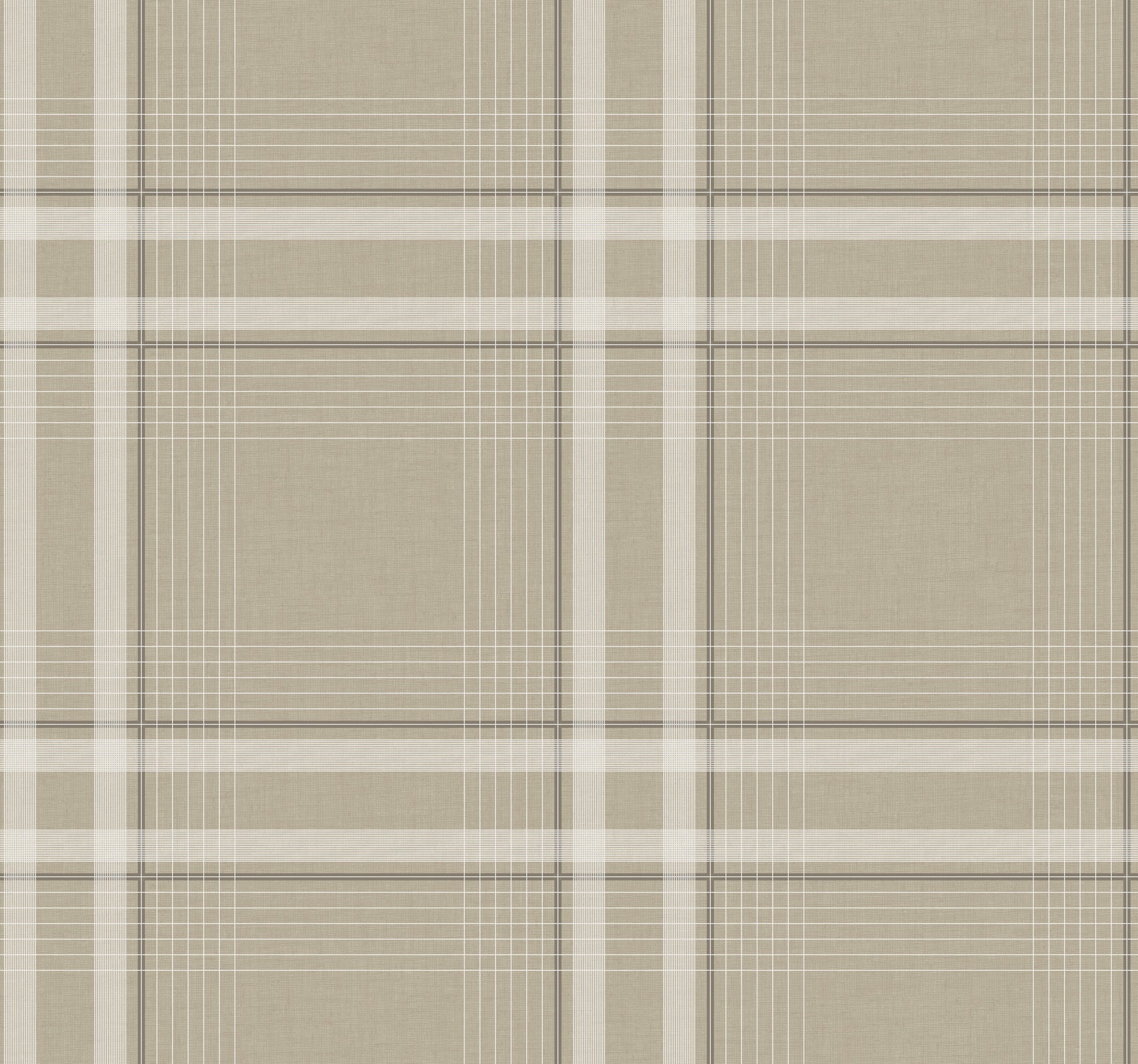 Country Club Plaid Wallpaper in taupe color - pattern number 4211-83564 - by Ronald Redding in the Private Reserve collection