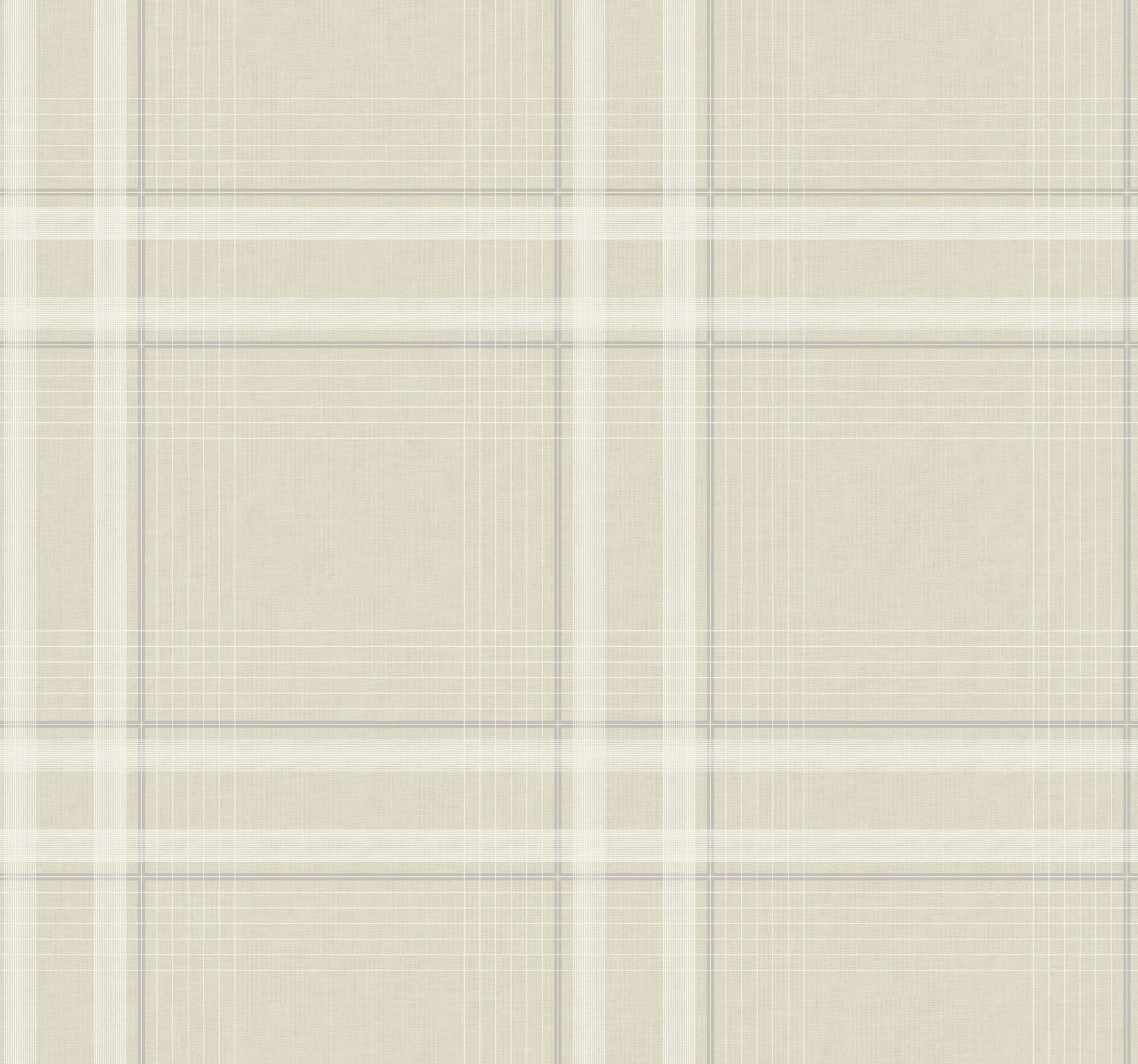 Country Club Plaid Wallpaper in beige color - pattern number 4211-83566 - by Ronald Redding in the Private Reserve collection