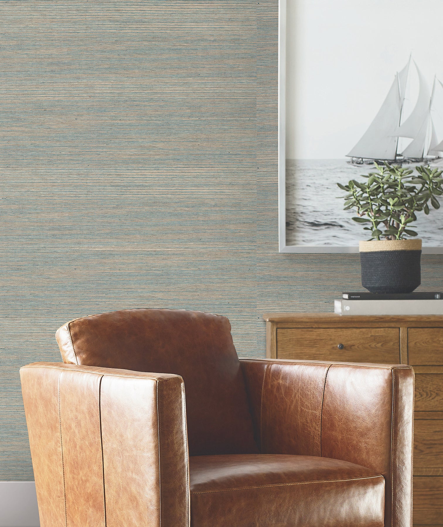 Warwick Wallpaper in moss color - pattern number 4211-83573 - by Ronald Redding in the Private Reserve collection