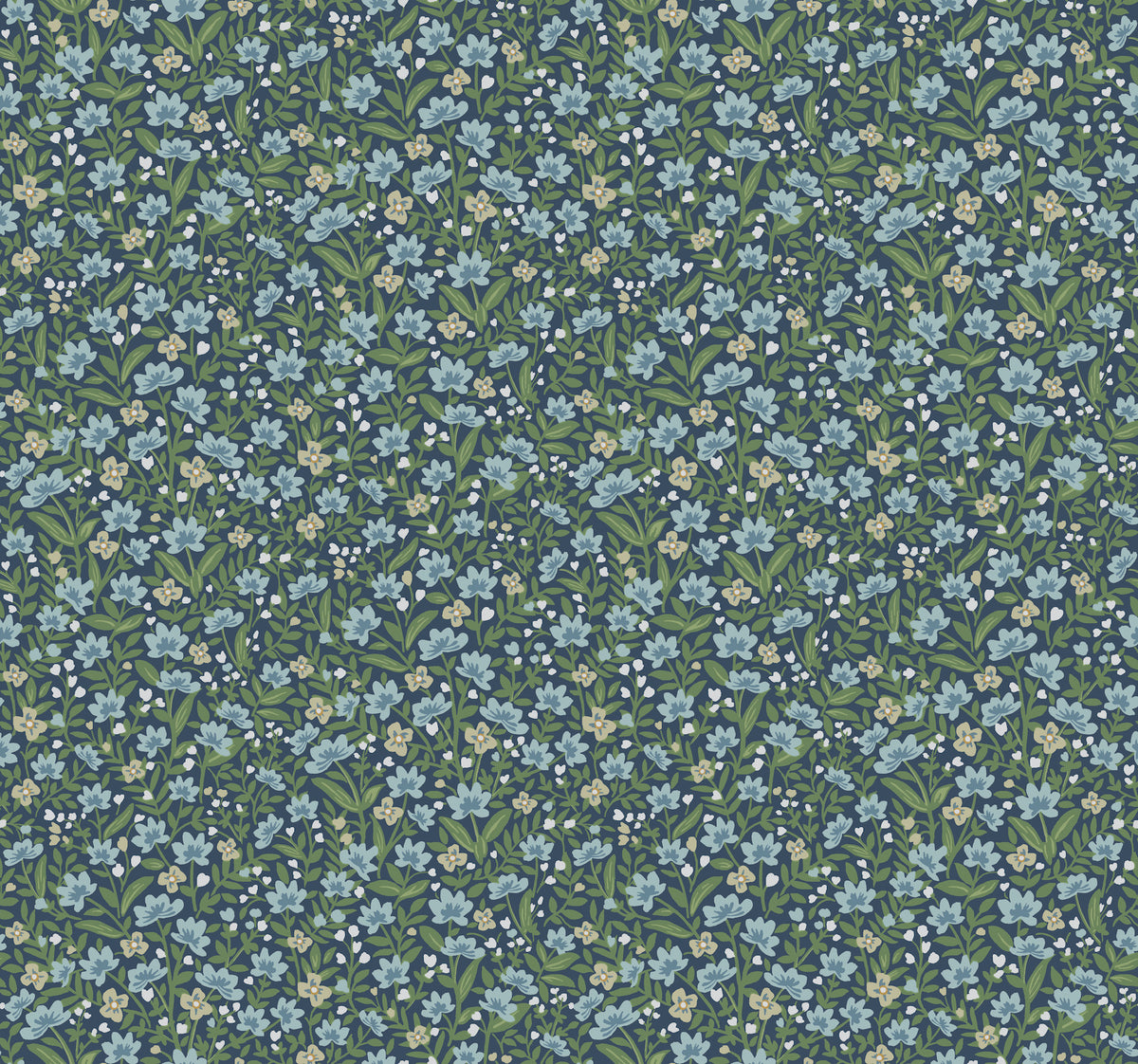 Sylvie Wallpaper in Navy color - pattern number 4212-84369 - by Rifle Paper Co in the Rifle Paper Co Fourth Edition collection