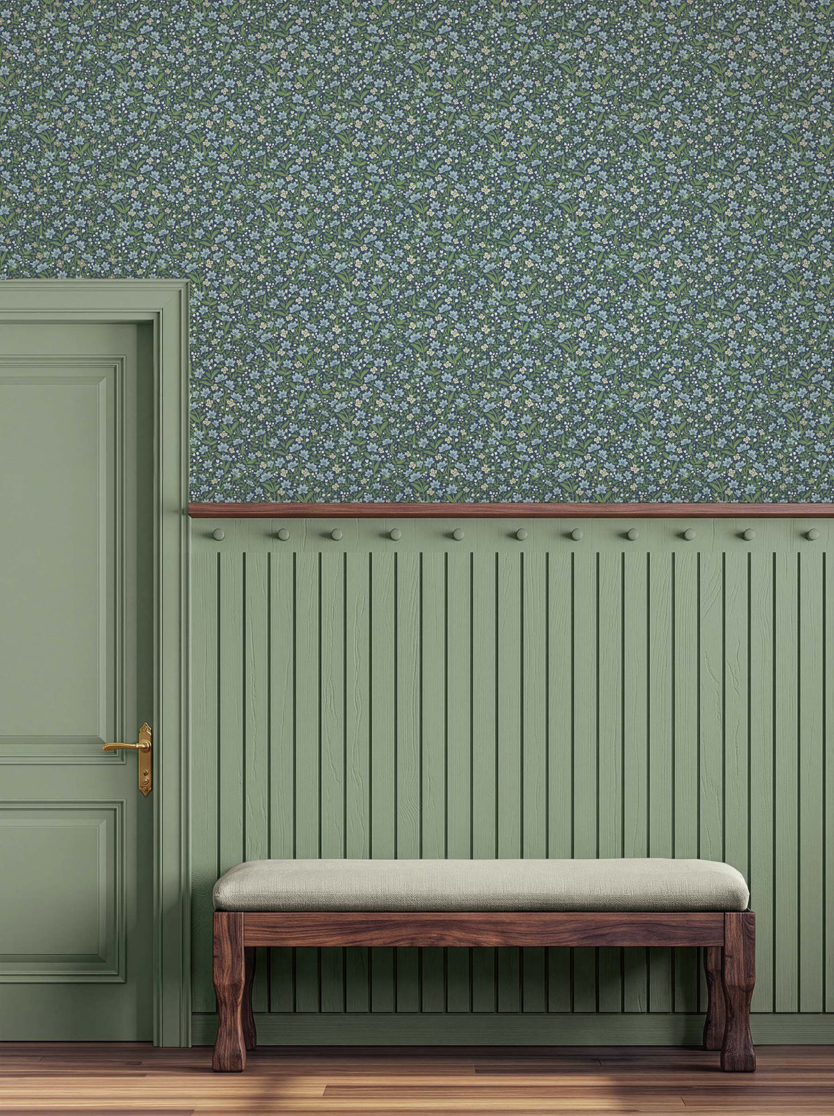 Sylvie Wallpaper in Navy color - pattern number 4212-84369 - by Rifle Paper Co in the Rifle Paper Co Fourth Edition collection