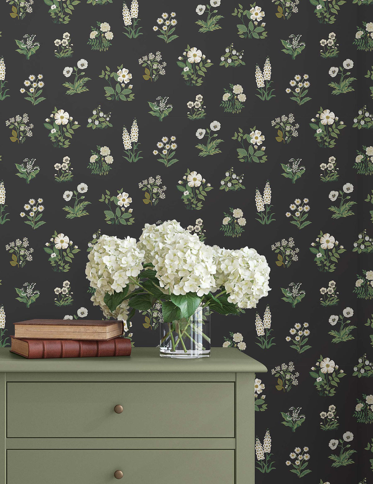 Botanical Wallpaper in Black color - pattern number 4212-84375 - by Rifle Paper Co in the Rifle Paper Co Fourth Edition collection